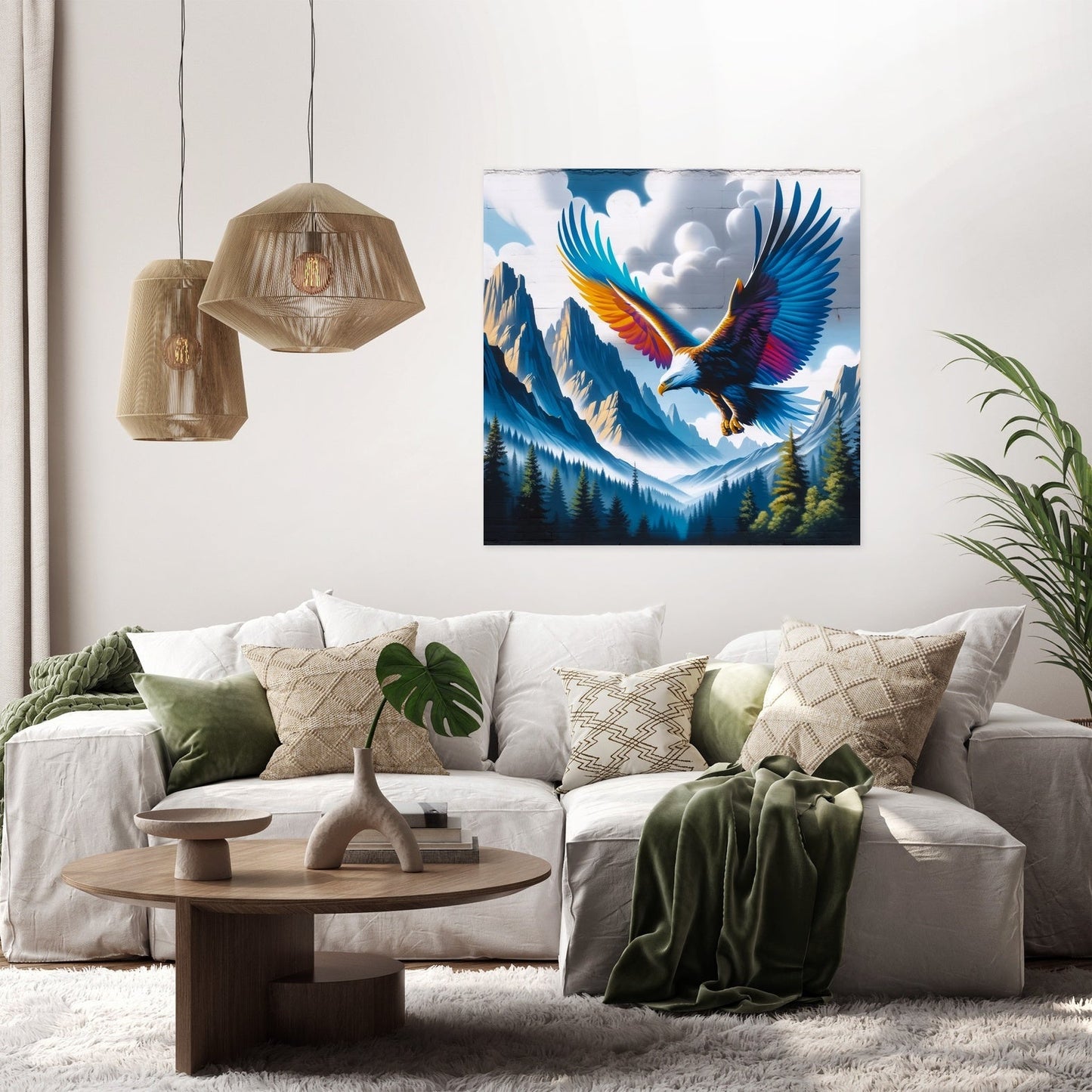 Majestic Soaring Eagle Canvas