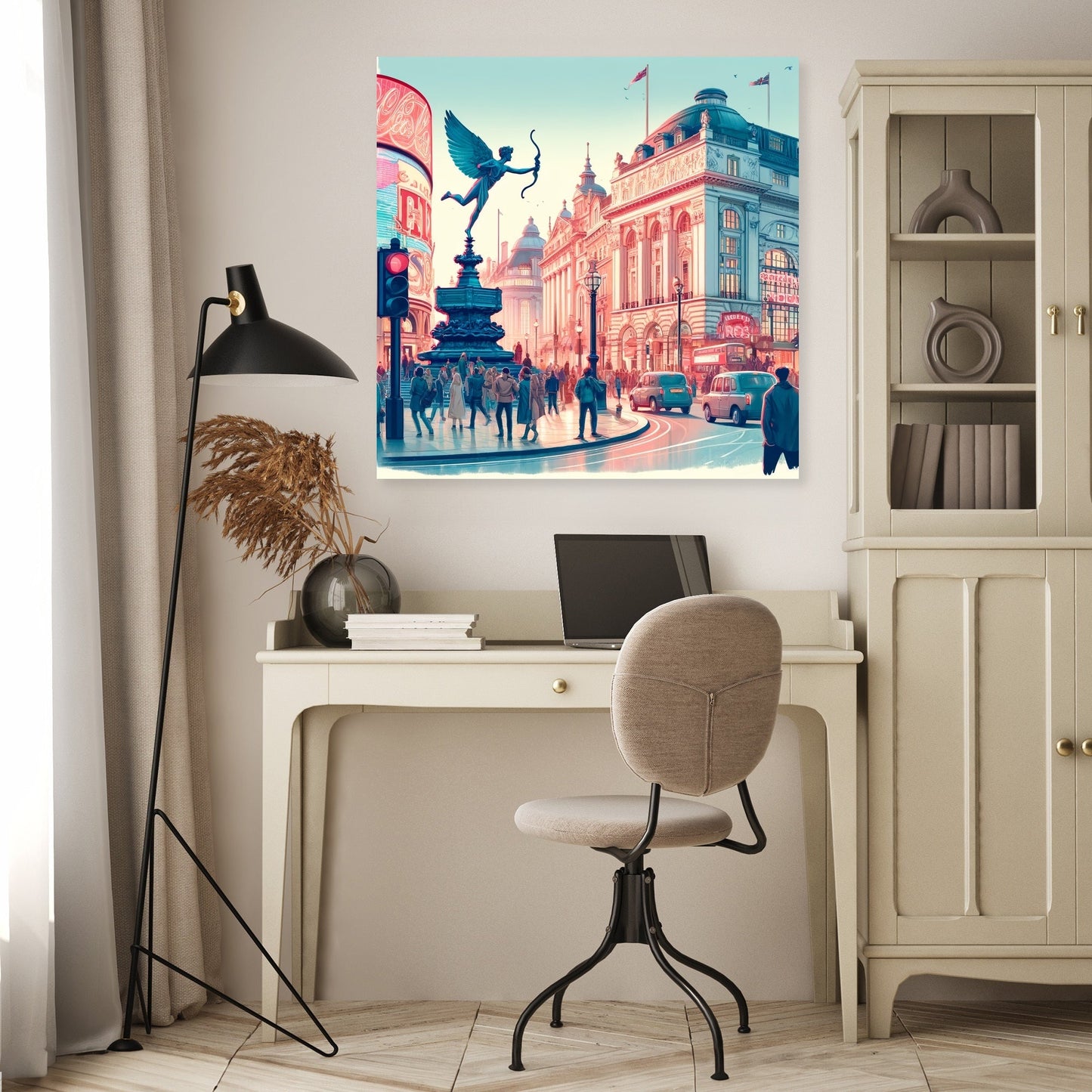 Piccadilly Circus Vibrance Canvas