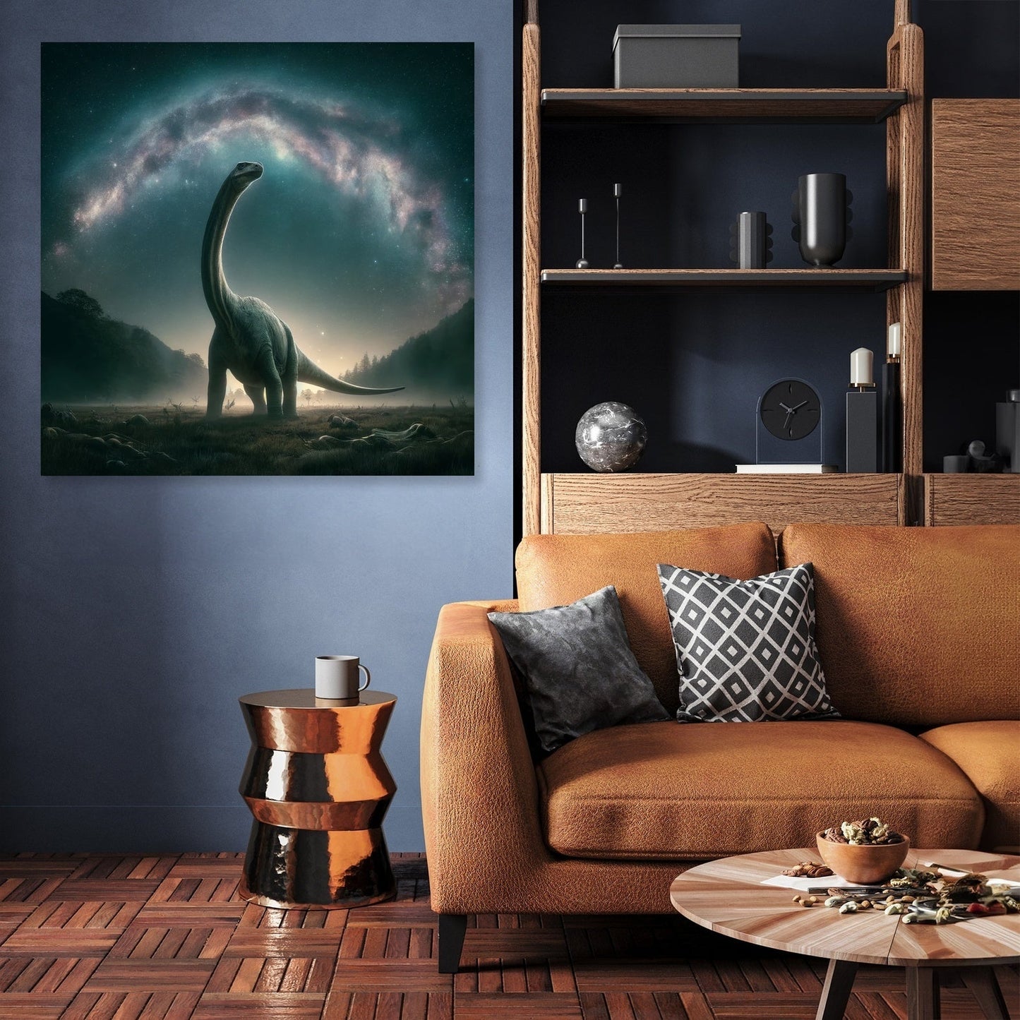 Cosmic Wonder Brachiosaurus Canvas
