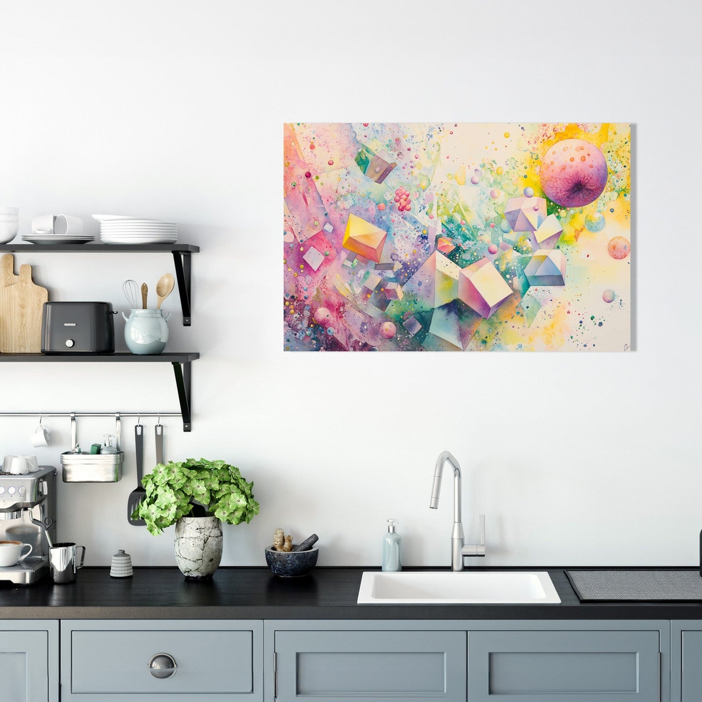 Dream Fruit Geometry Canvas