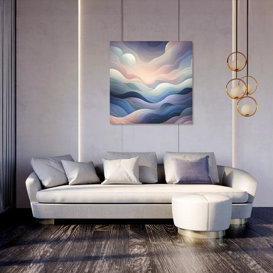 Evening Calm Abstract Canvas