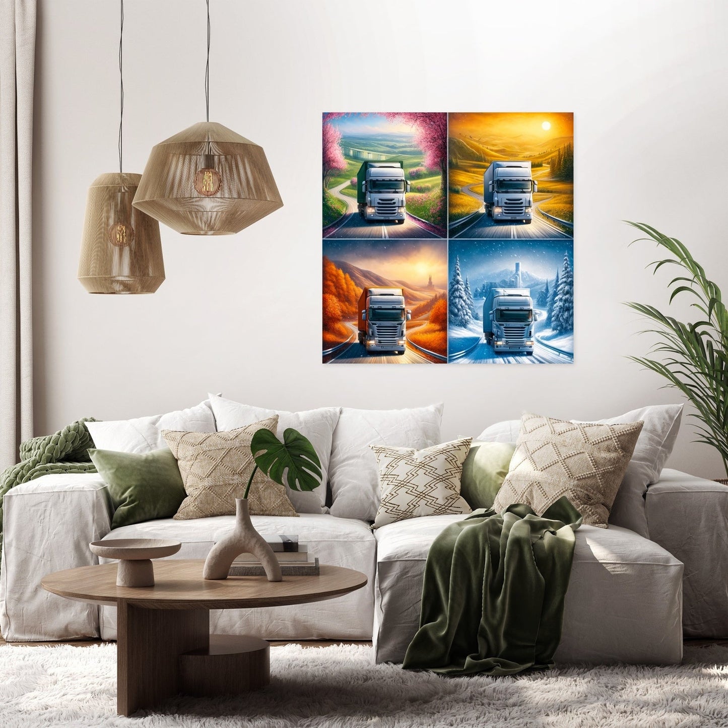 Seasons of the Road Canvas