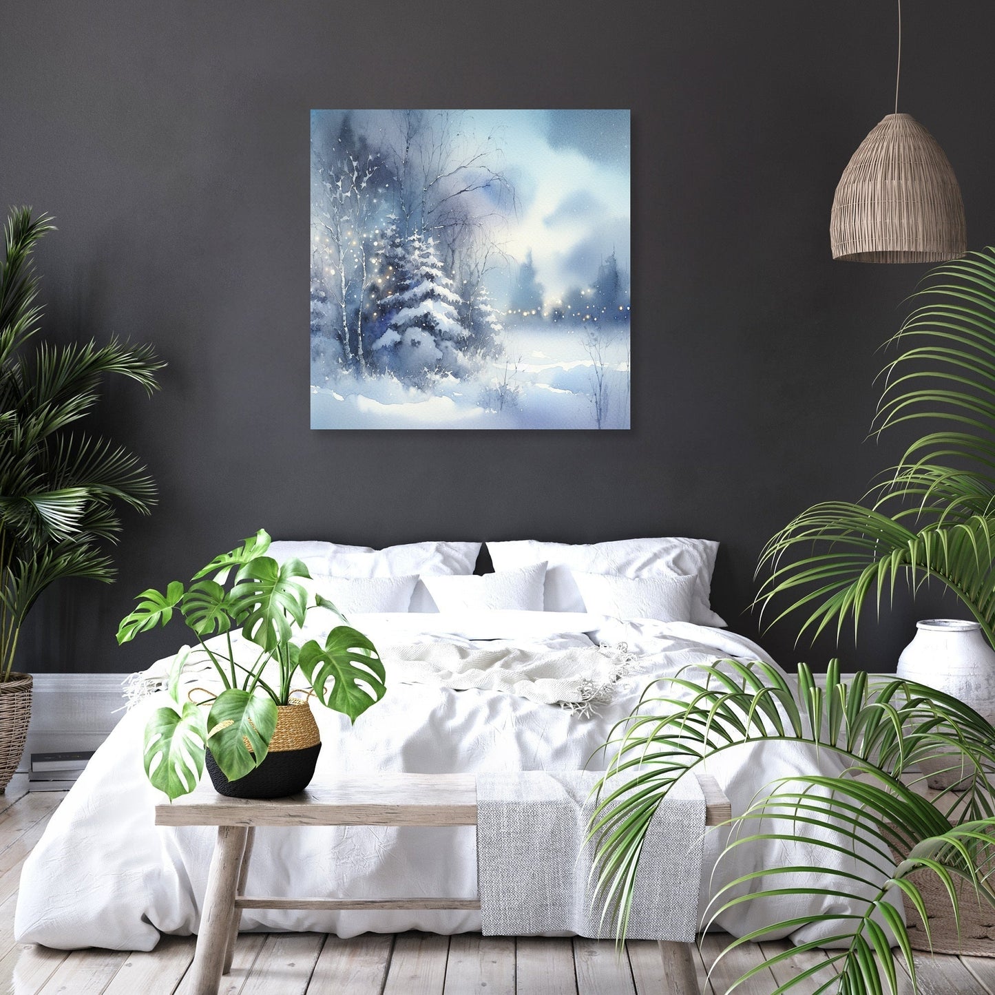 Winter's Melancholy Solitude Canvas