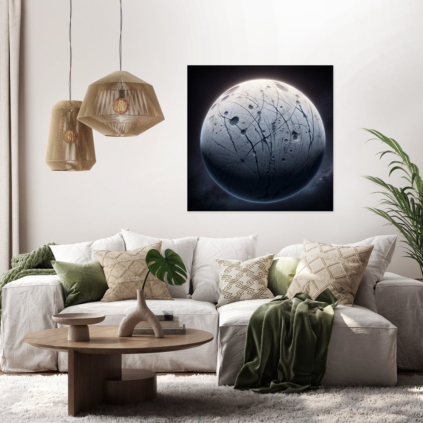 Europa's Subsurface Mystery Canvas