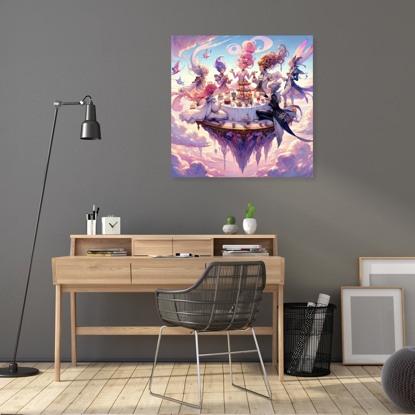Sky High Tea Party Canvas