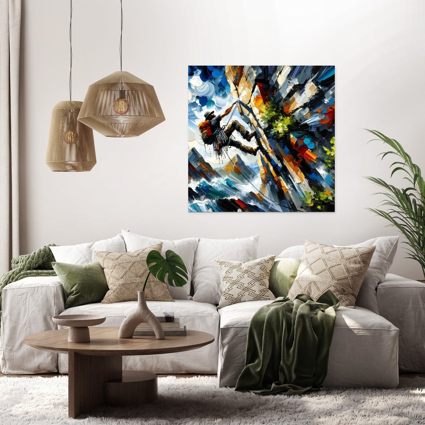 Climbing Determination Canvas