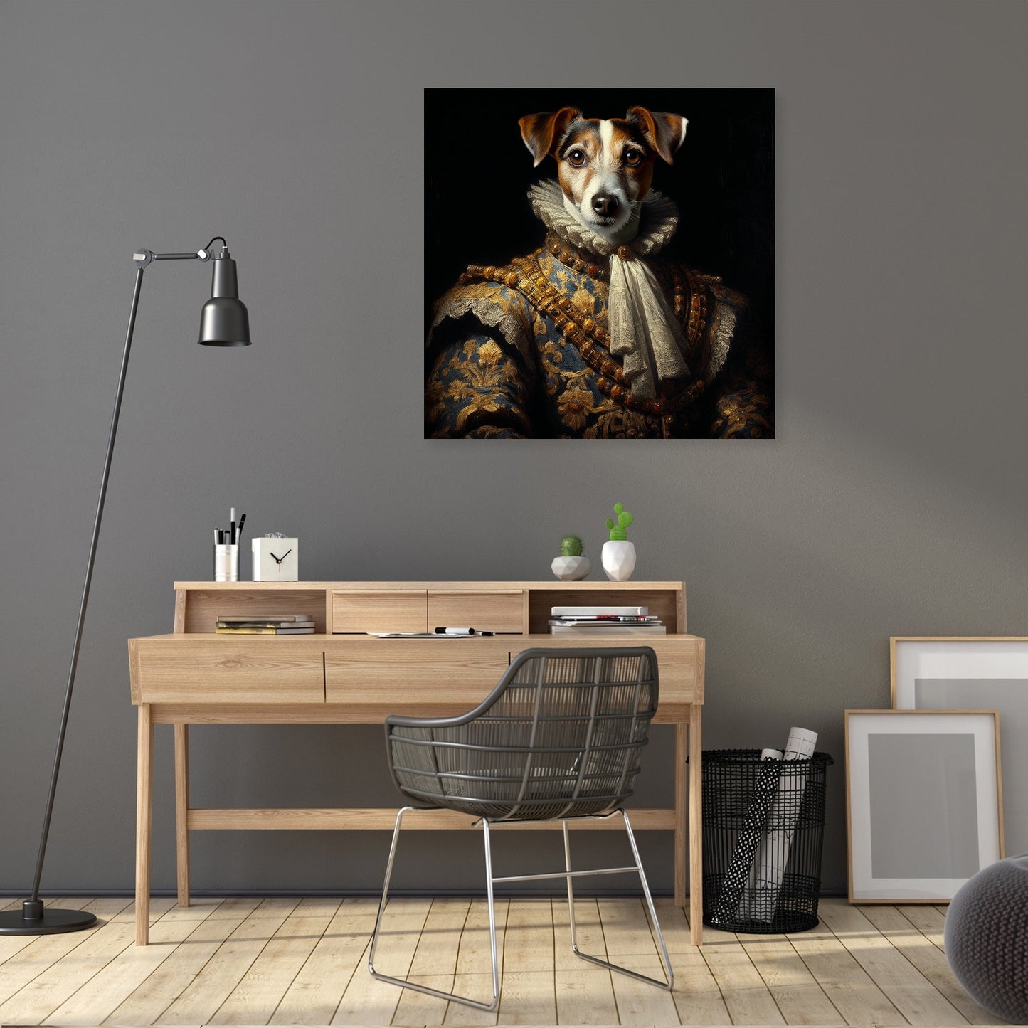 Regal Terrier Royalty Canvas