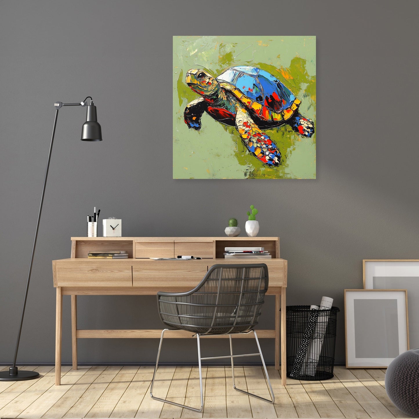 Turtle's Radiant Canvas