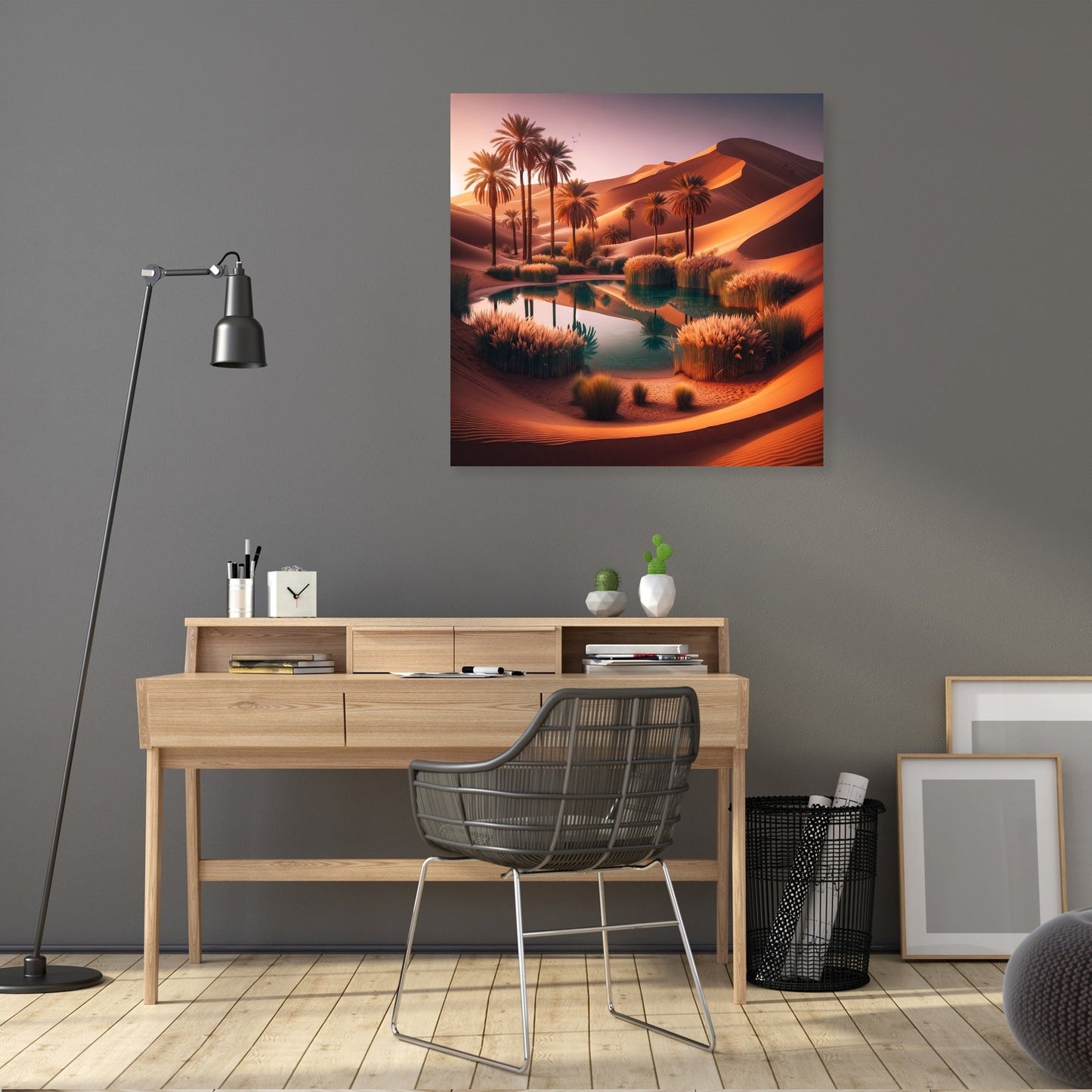 Desert Oasis Tranquillity Canvas
