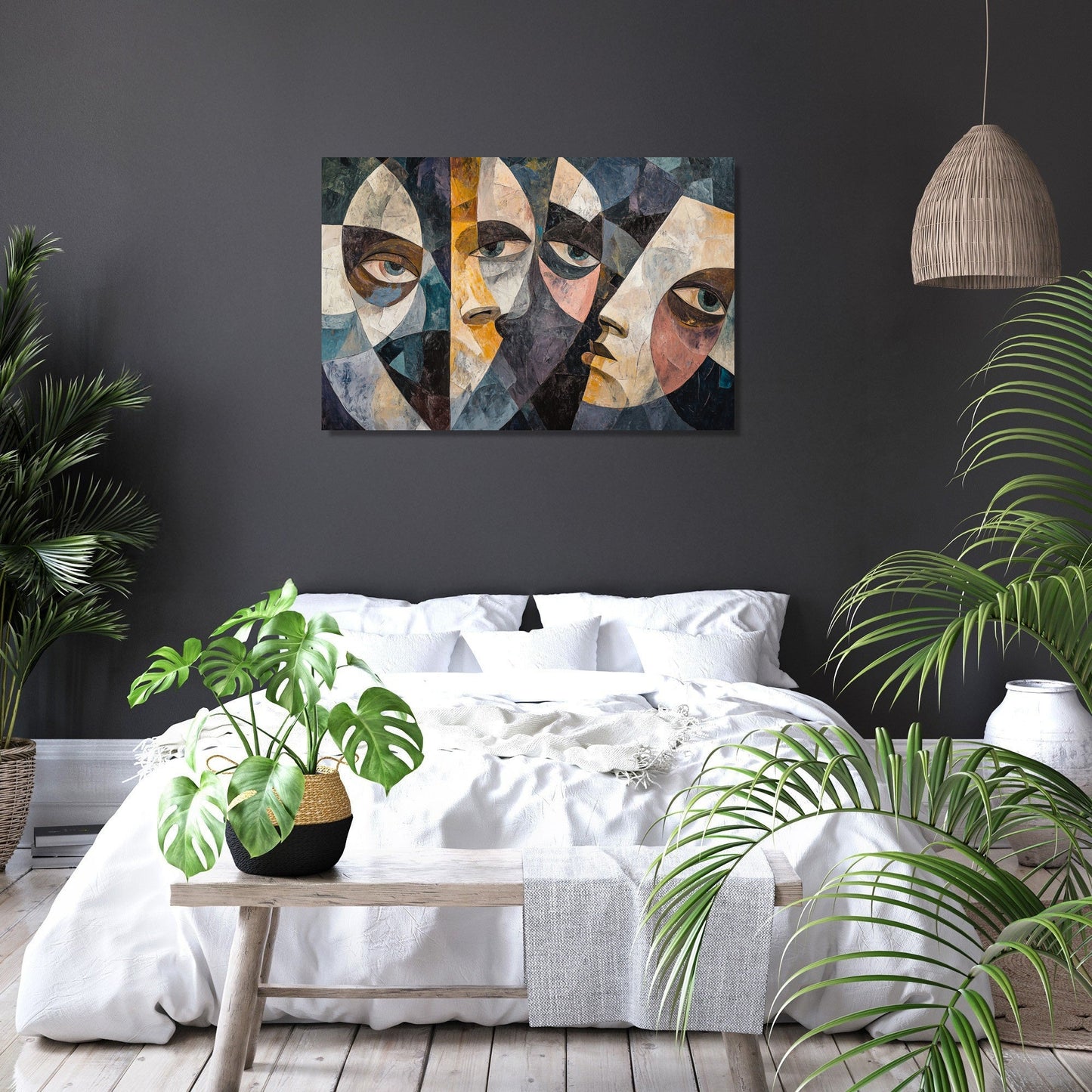 Geometric Chain Canvas