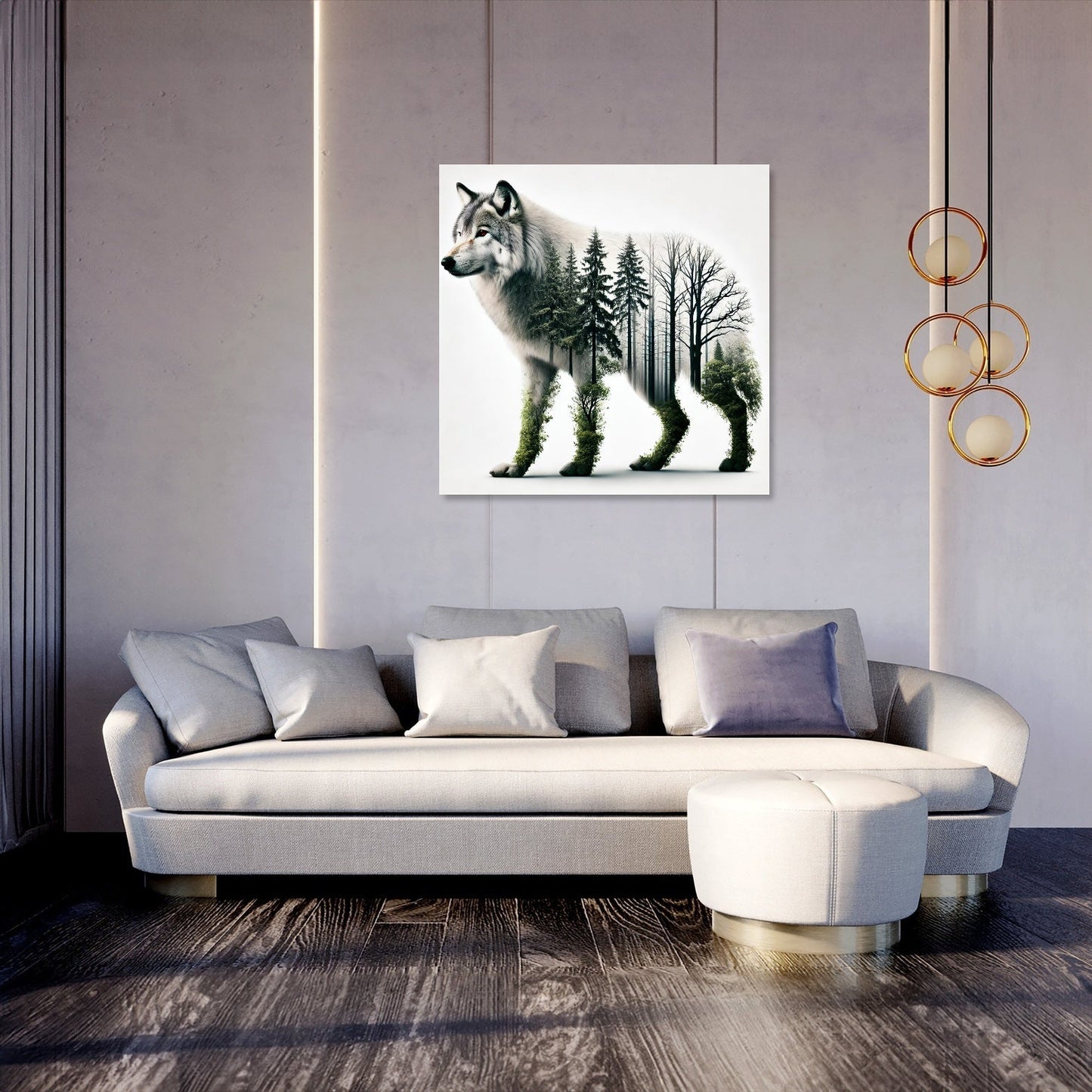 Wolf's Forest Spirit Canvas