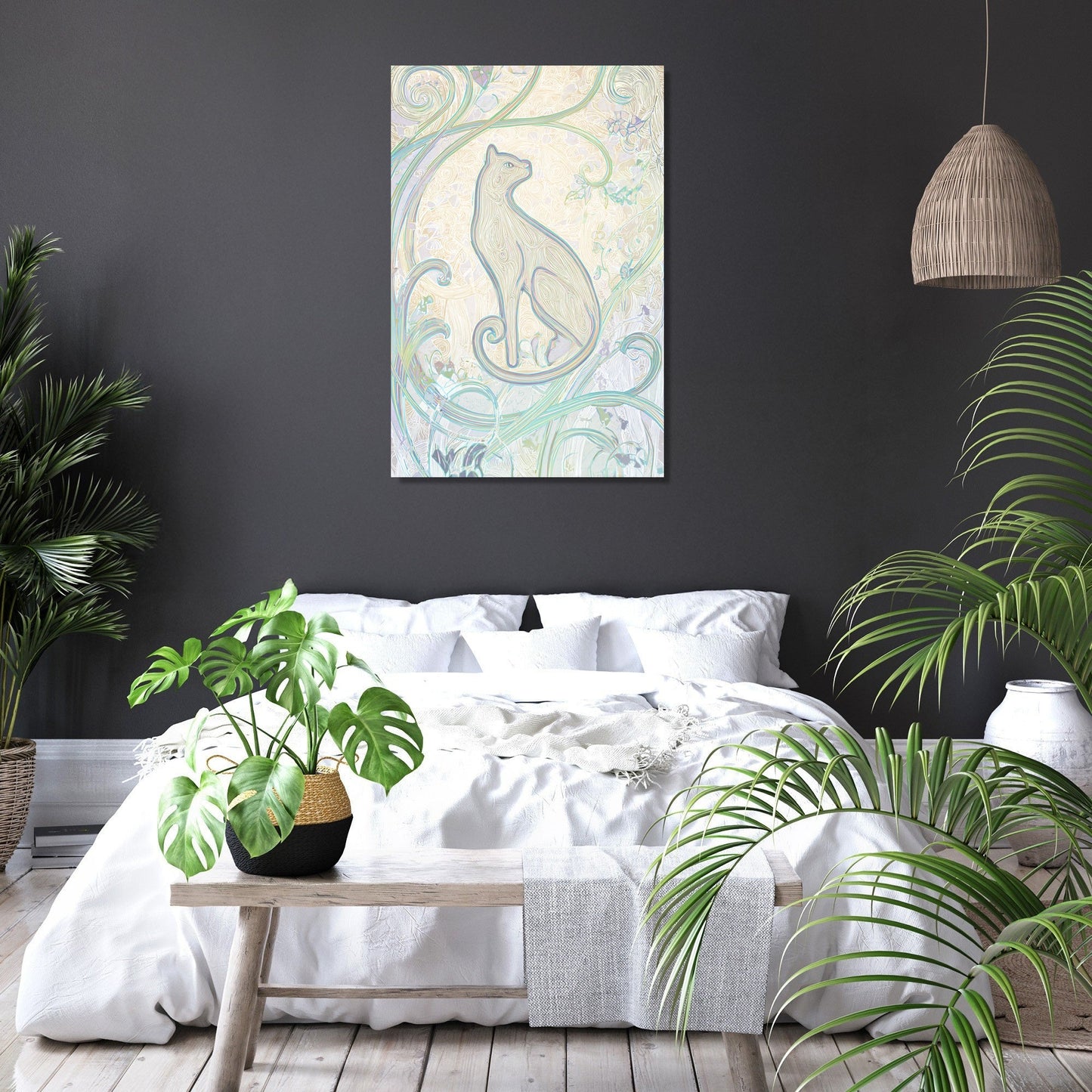 Feline Graceful Elegance Canvas