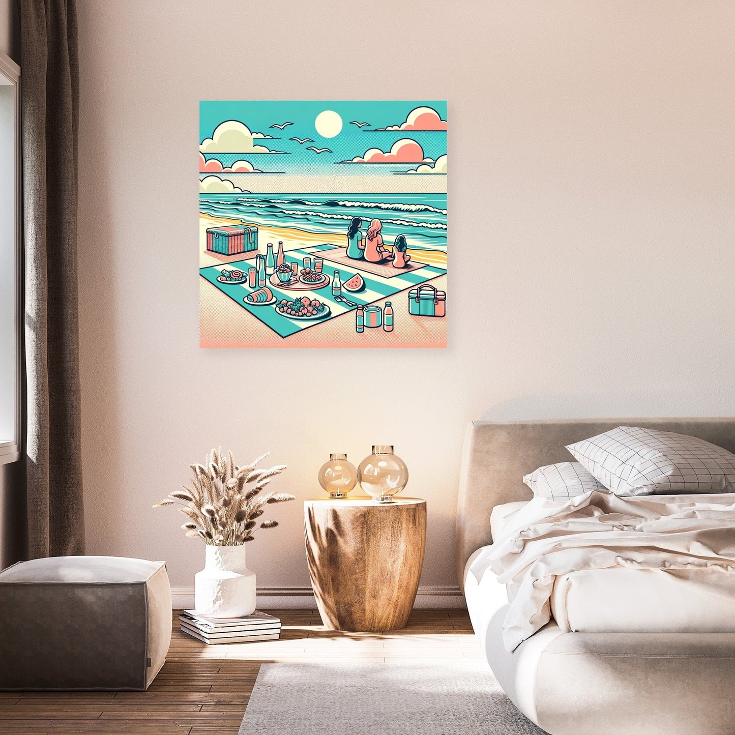 Seaside Picnic Canvas