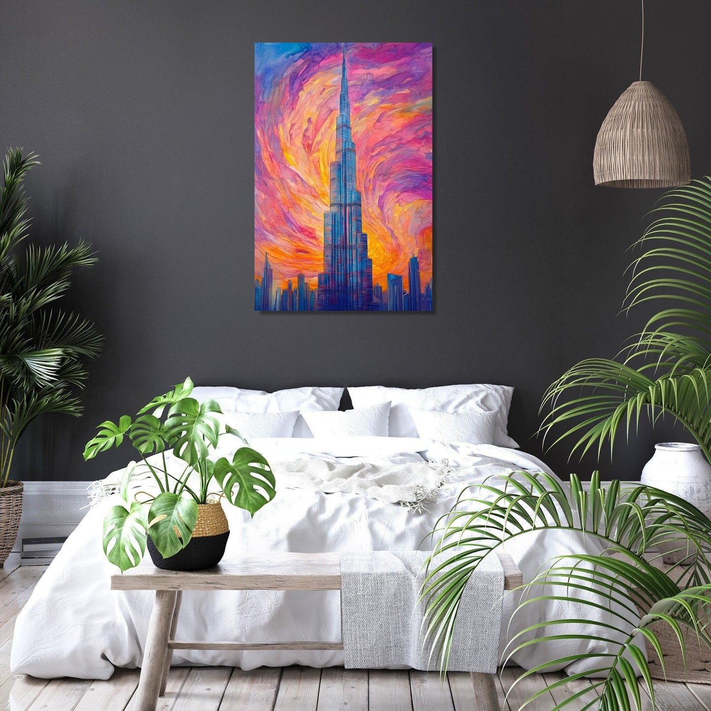 Burj Khalifa Sunset Canvas