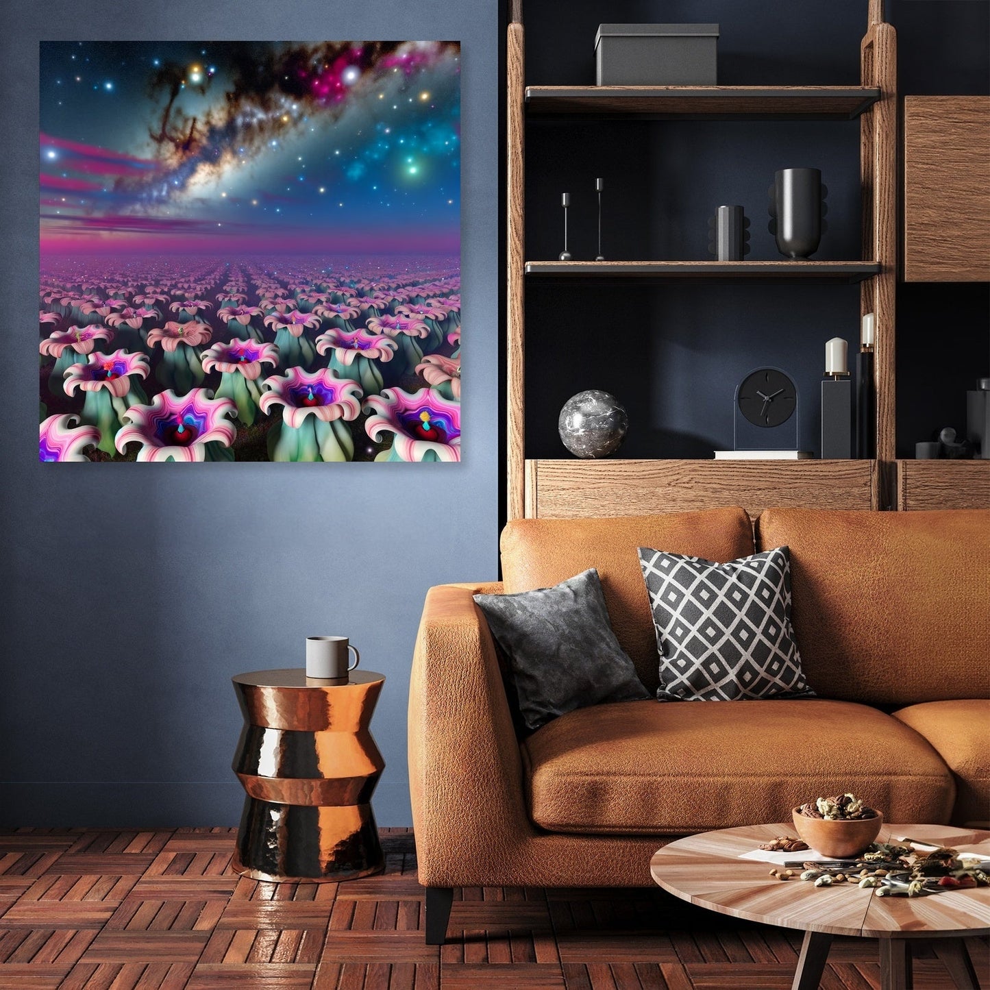 Nebula Bloom Canvas