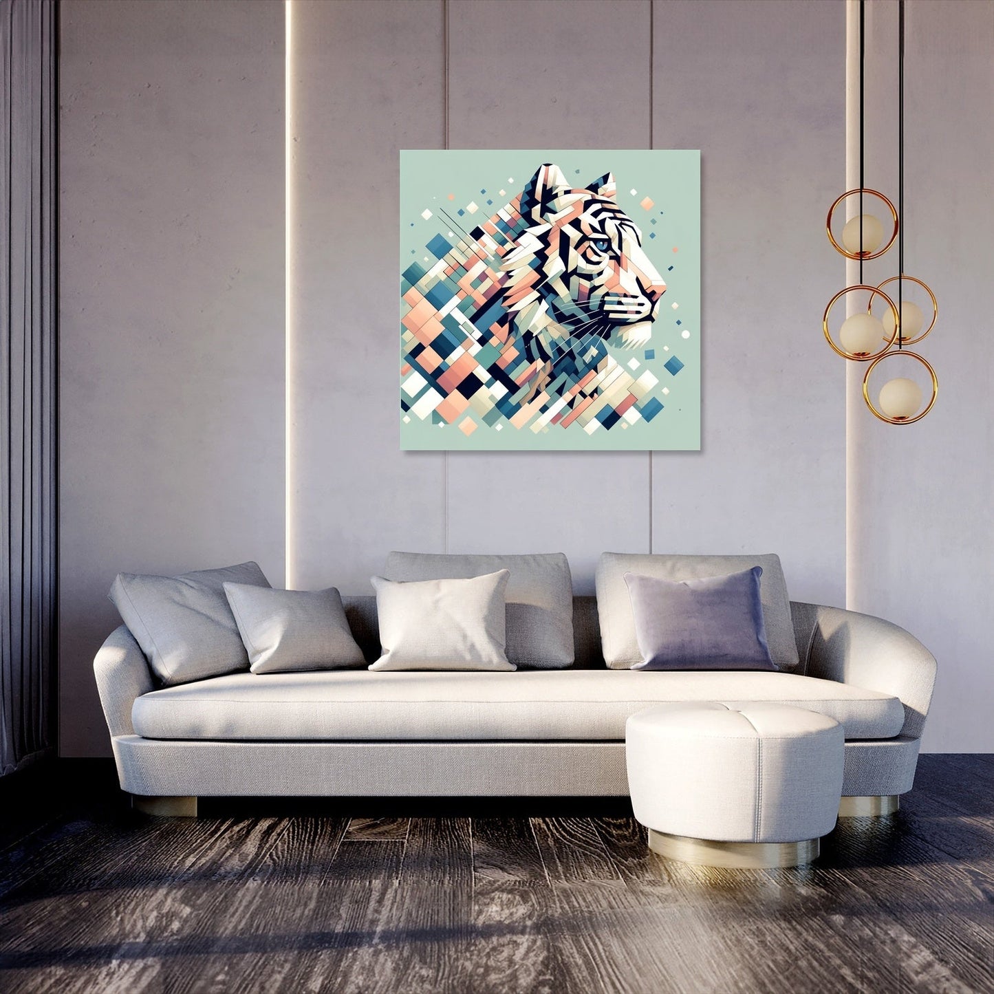 Echoes of the Wild Tiger Canvas
