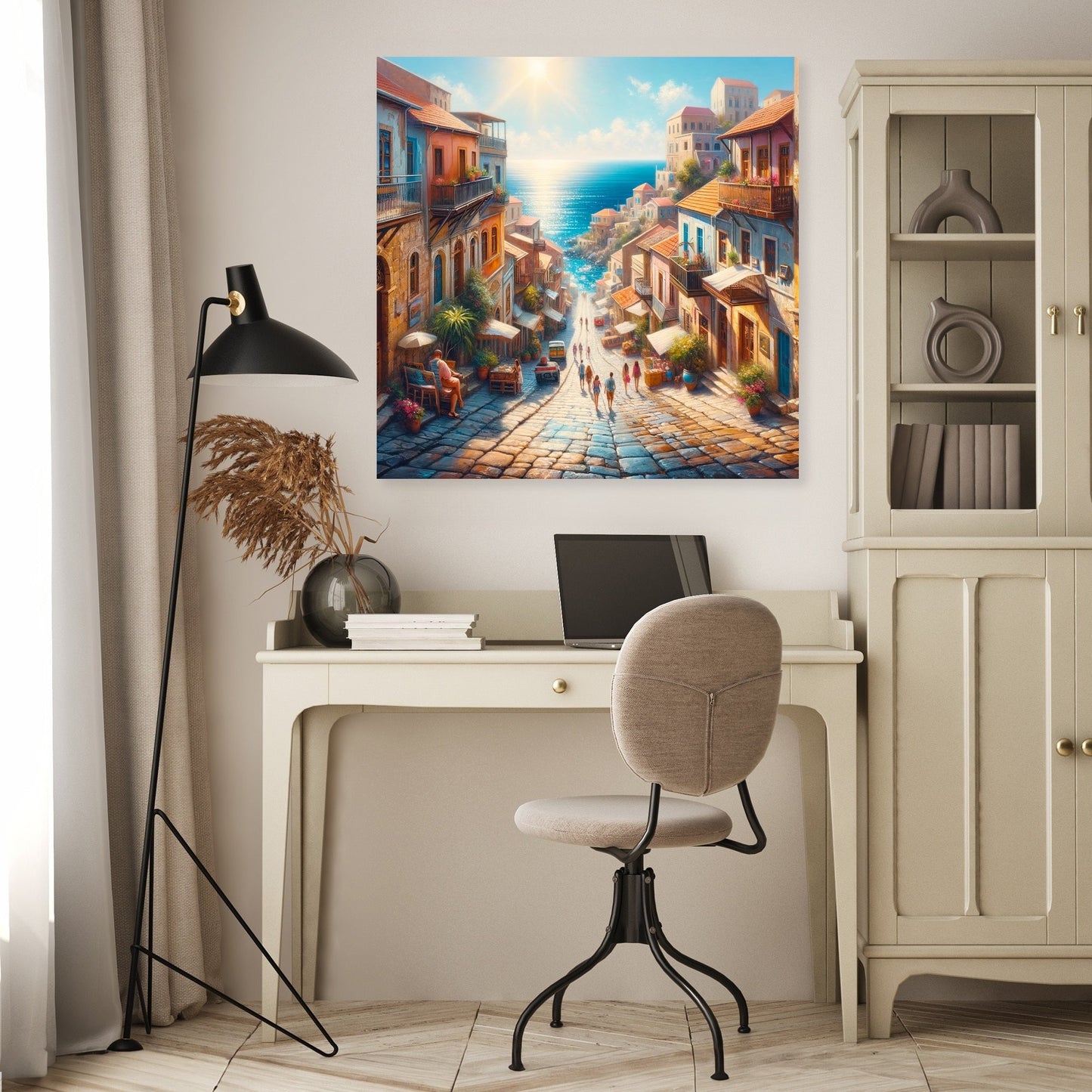 Sunny Mediterranean Charm Canvas