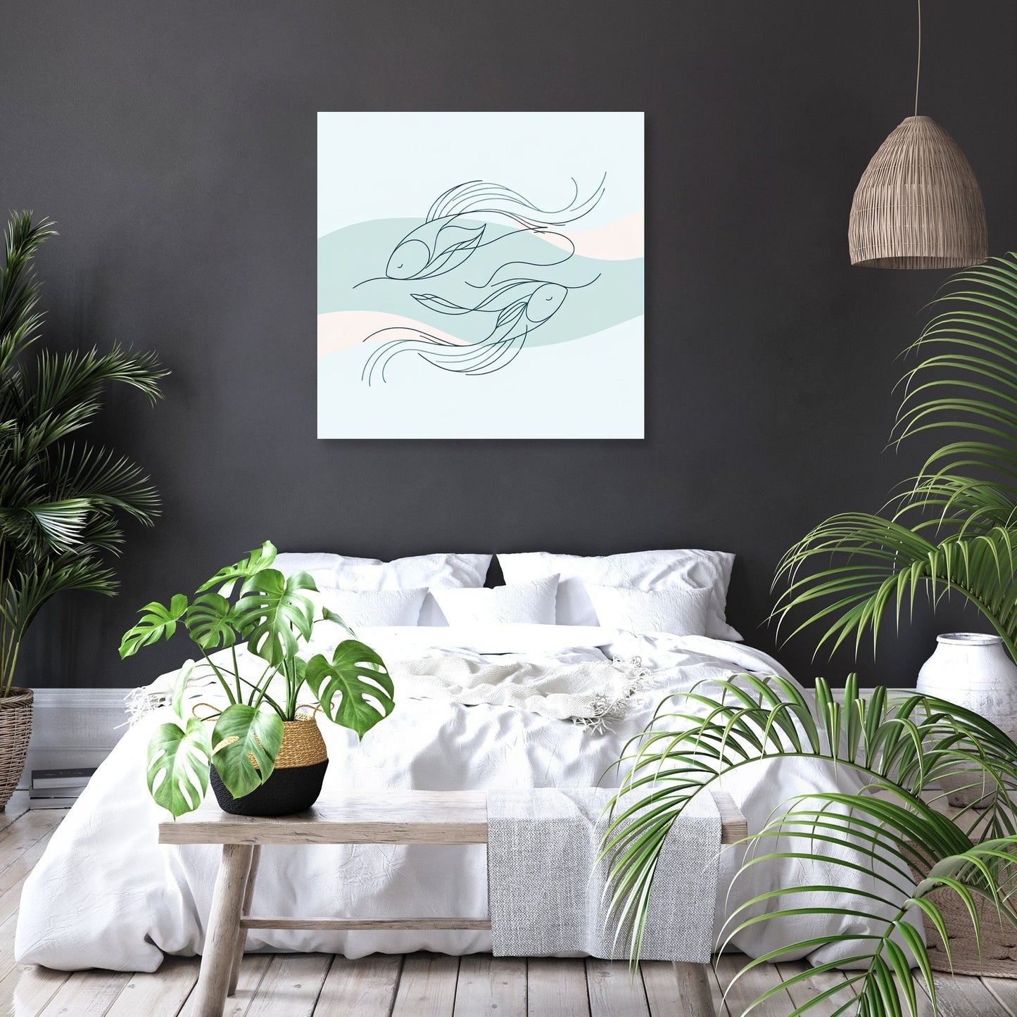 Graceful Swimmers Canvas