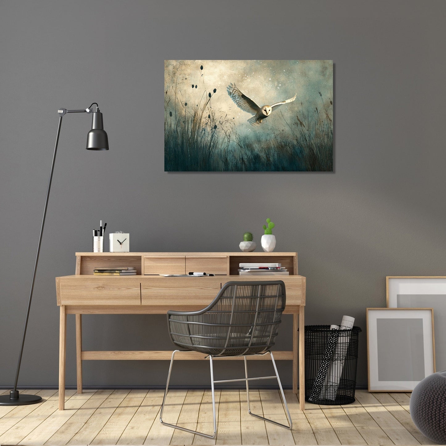 Barn Owl Serenity Canvas