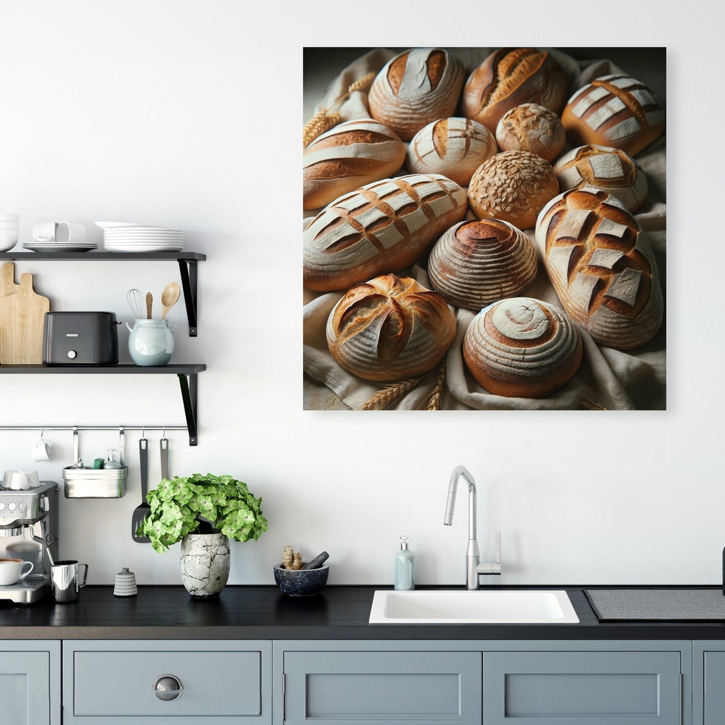 Artisan Bread Array Canvas
