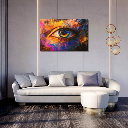 Glitched Eye Canvas