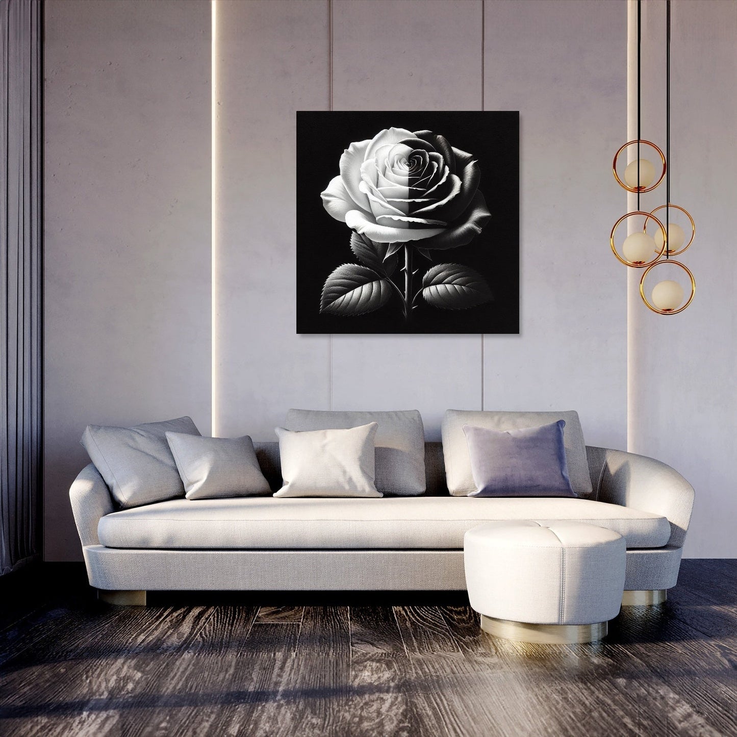 Duality Rose Canvas