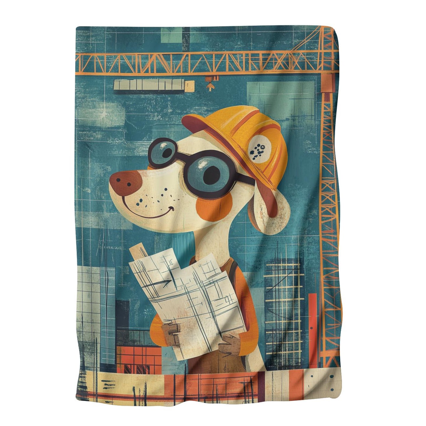 Worker Dog Construction Blanket