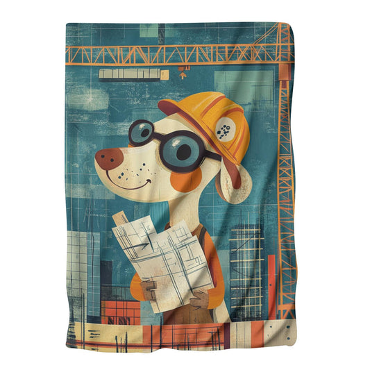 Worker Dog Construction Blanket