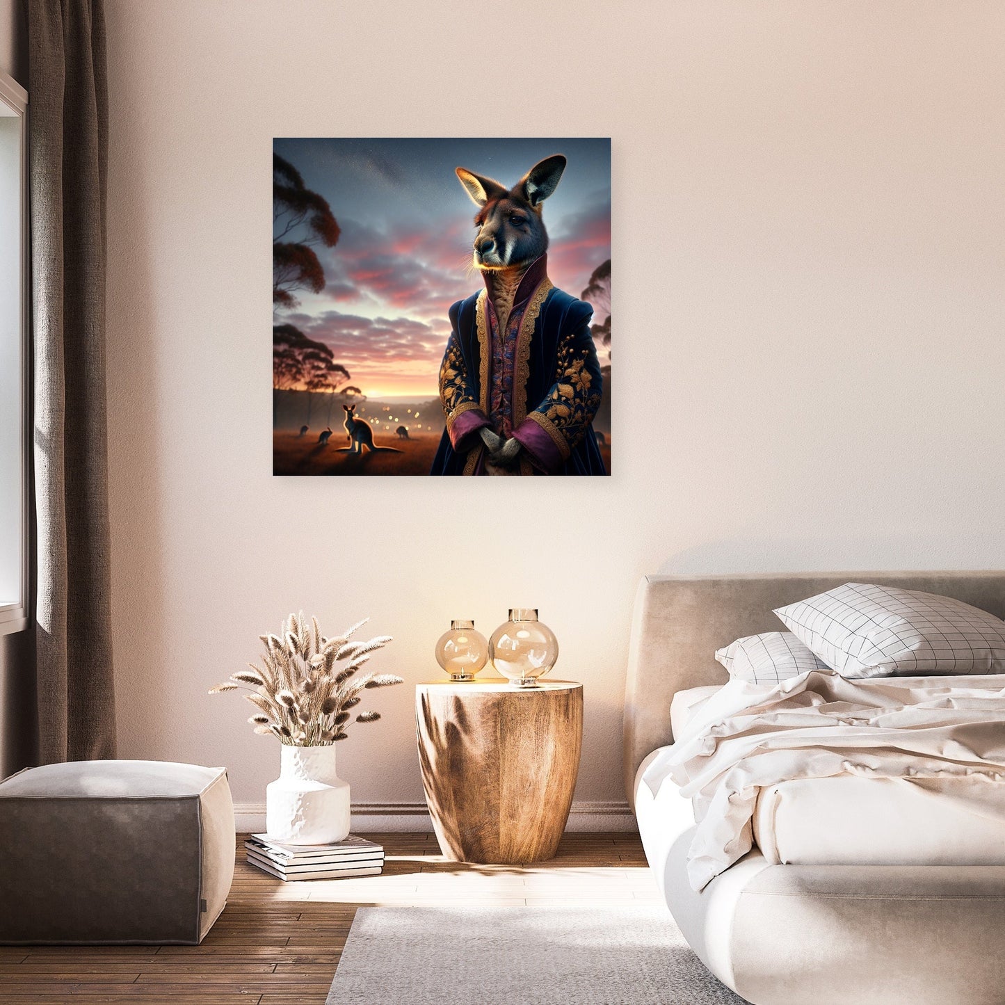 Regal Kangaroo Twilight Canvas