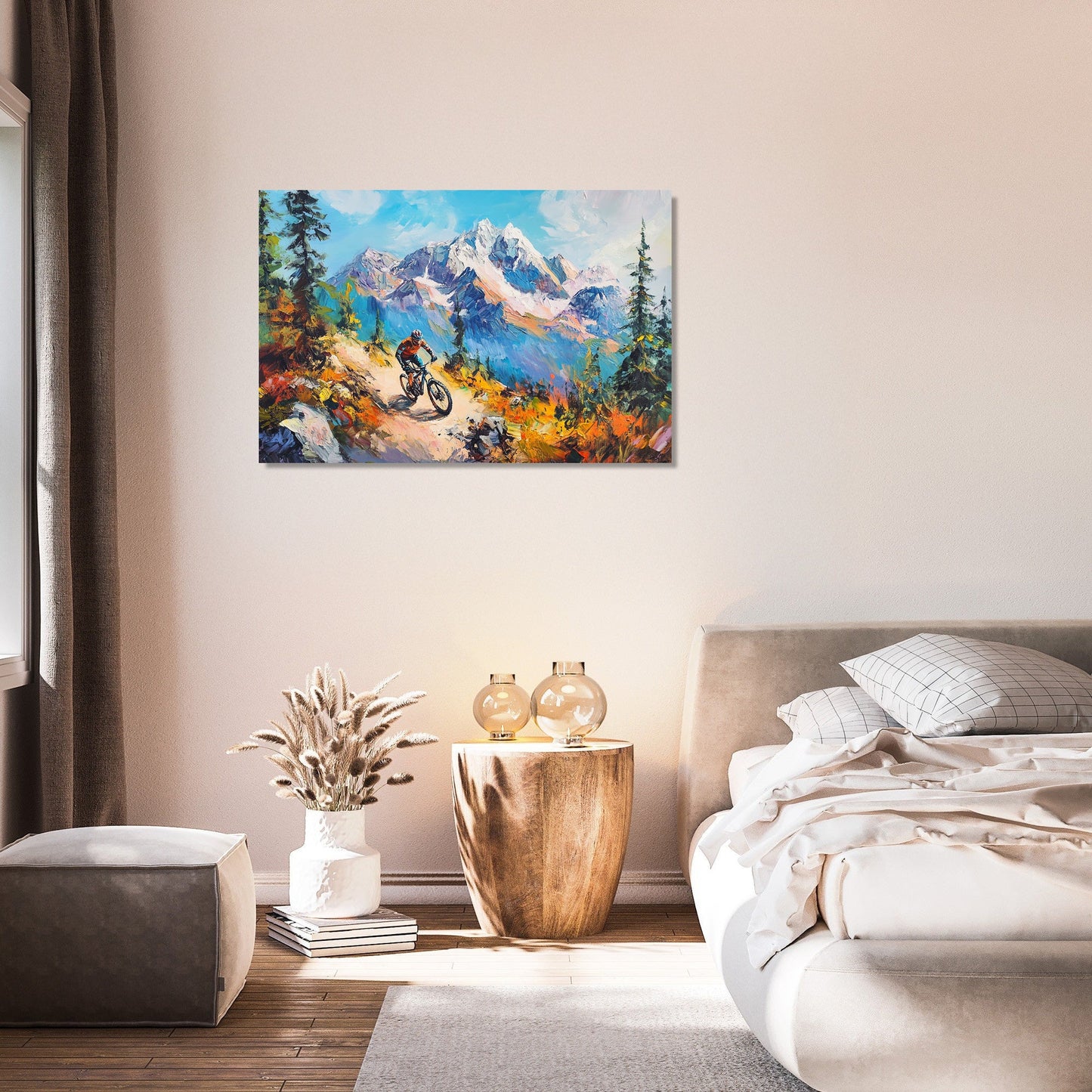 Mountain Biker’s Ascent Canvas