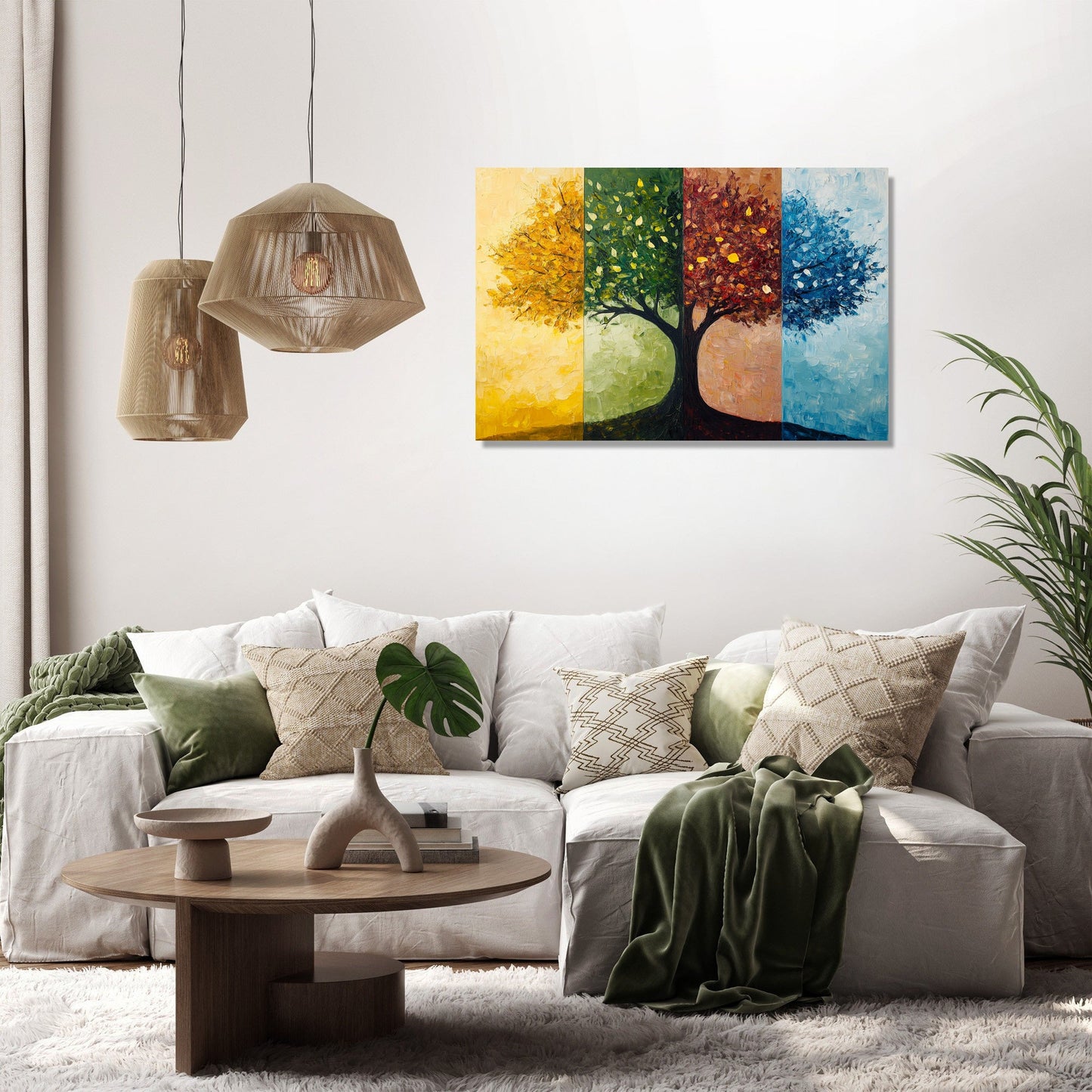 Seasonal Tree Symphony Canvas