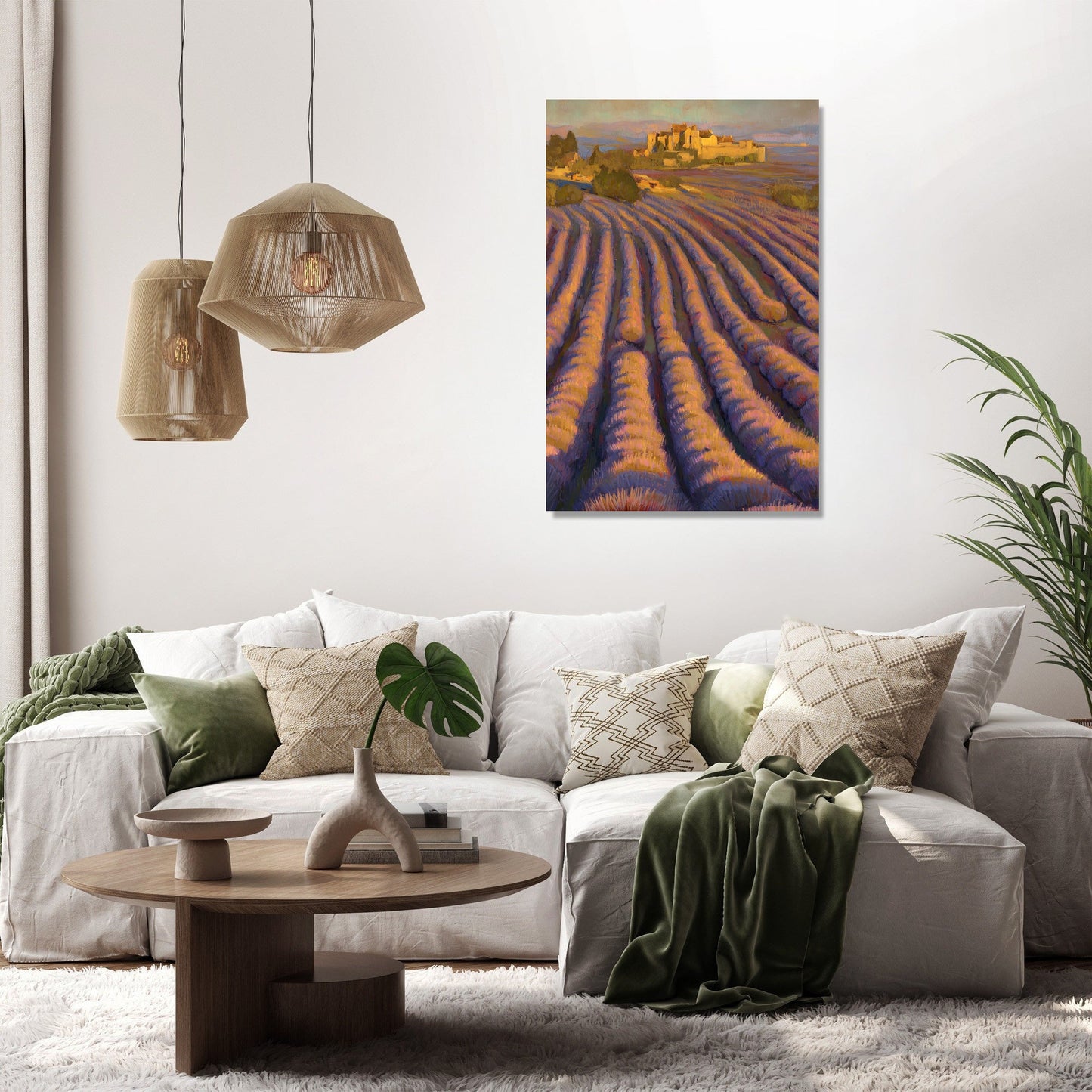 Lavender Monastery Canvas