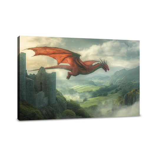Welsh Dragon Serenity Canvas