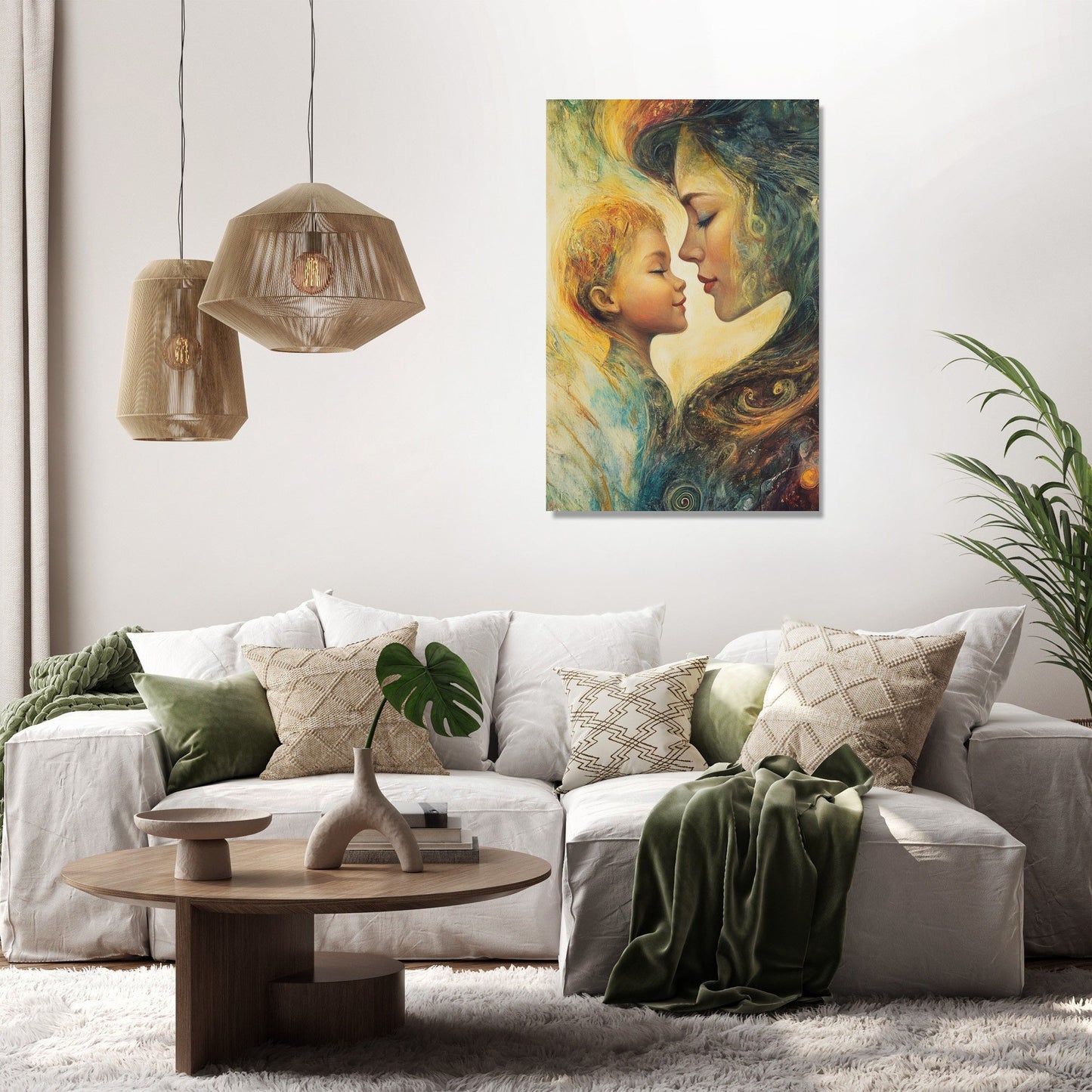 Maternal Reflection Canvas