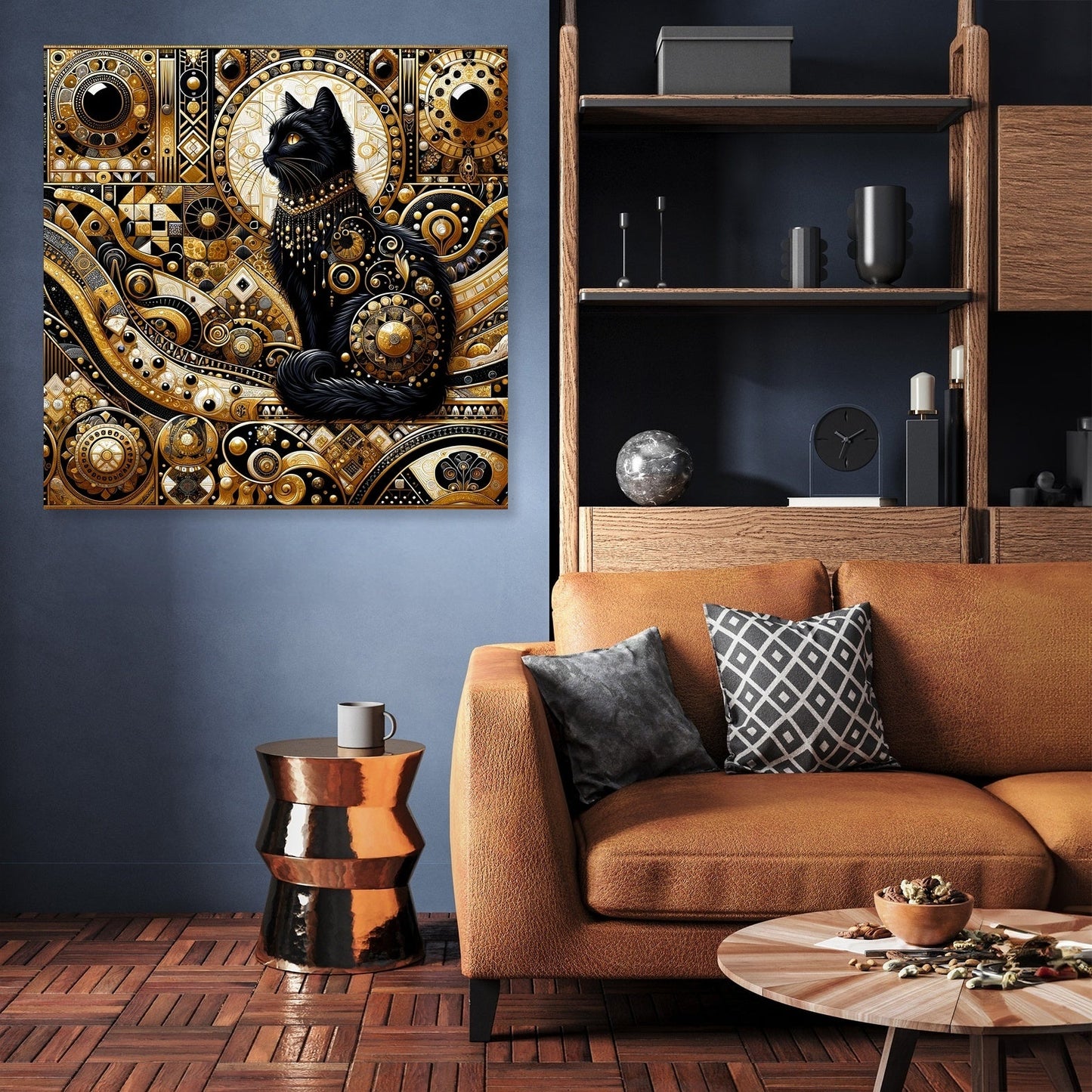 Majesty in Monochrome Canvas
