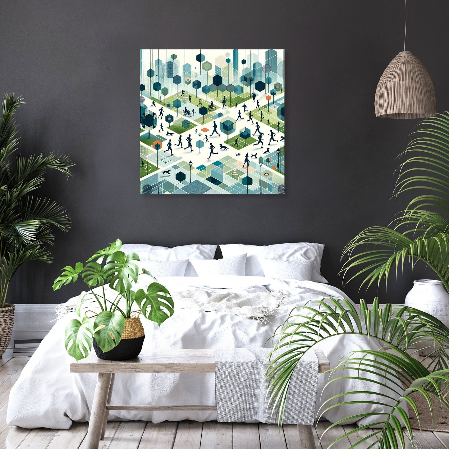 Urban Park Harmony Canvas