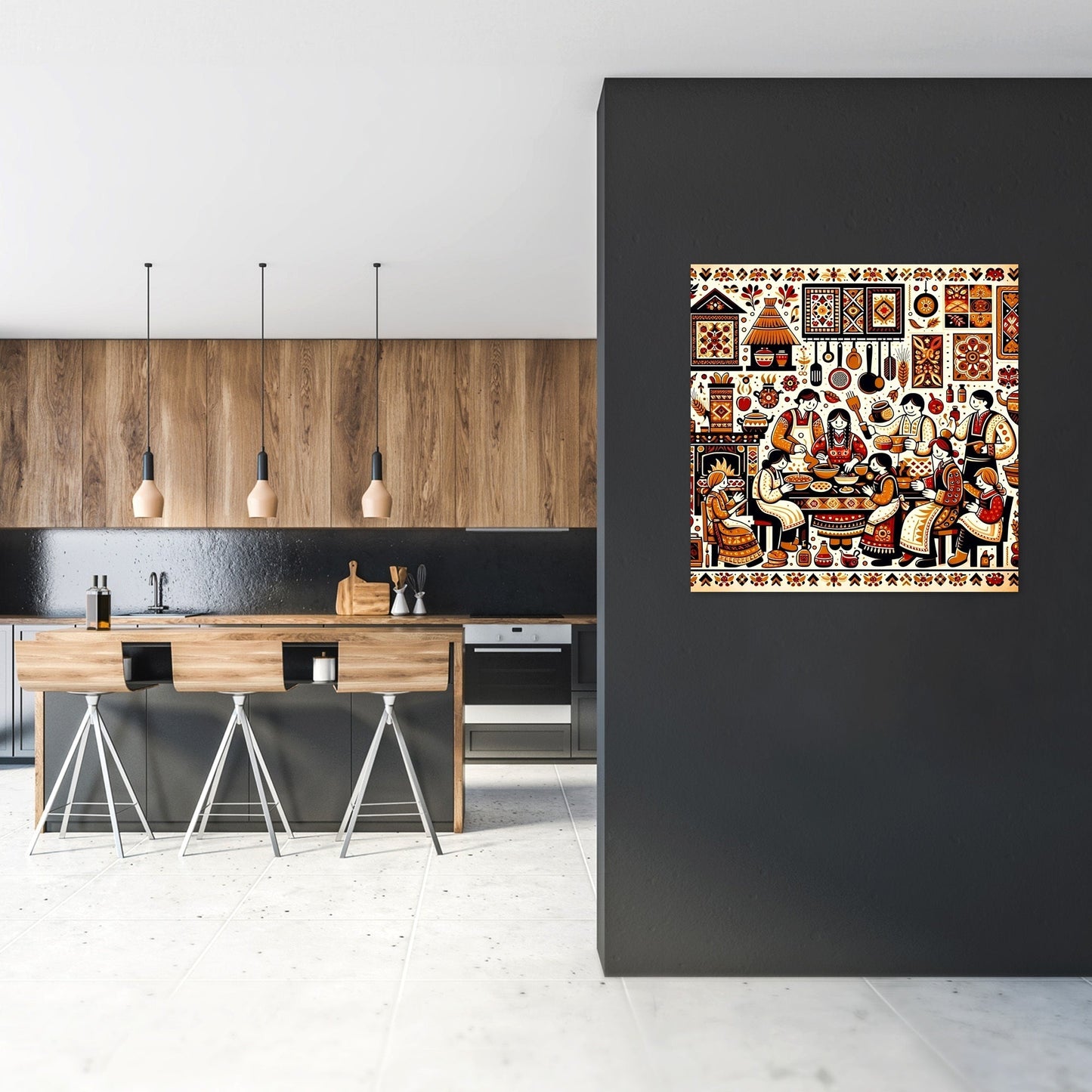 Communal Kitchen Joy Canvas