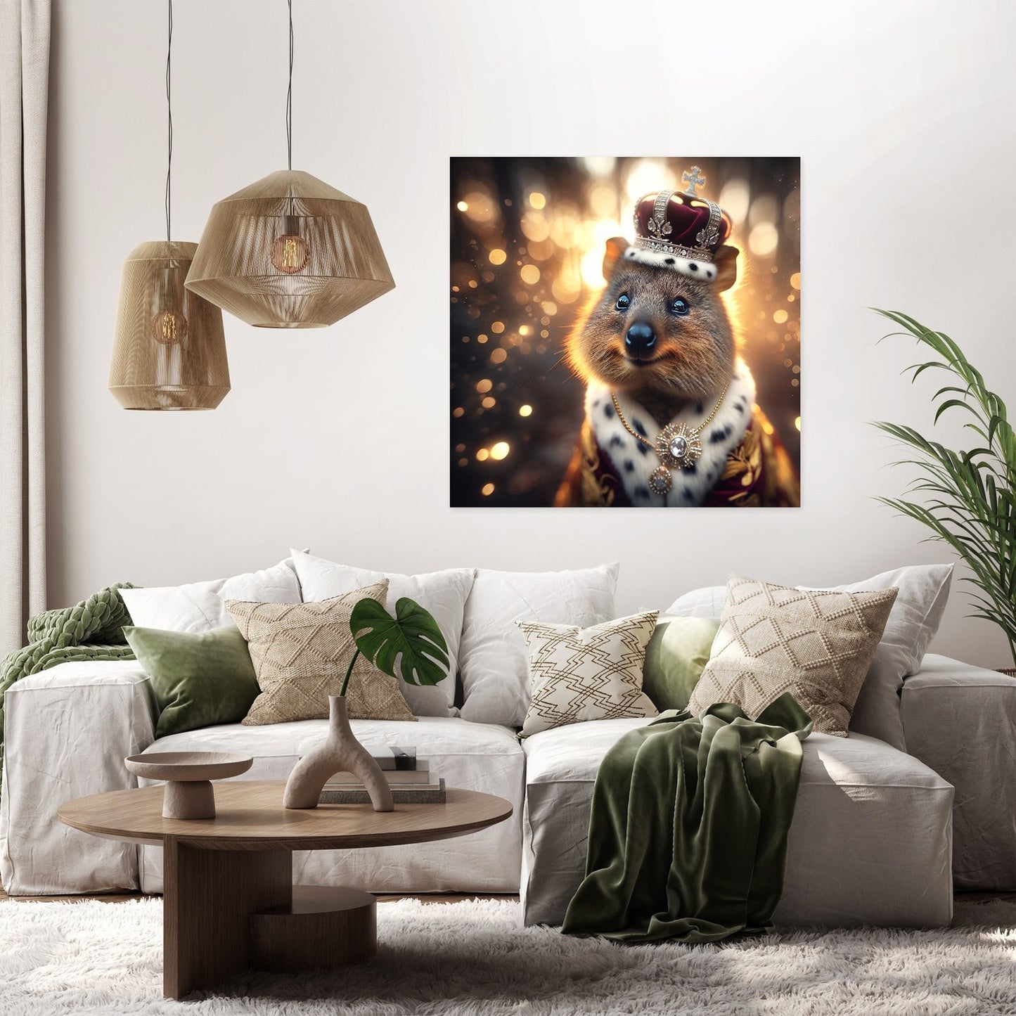 Regal Quokka Dusk Portrait Canvas