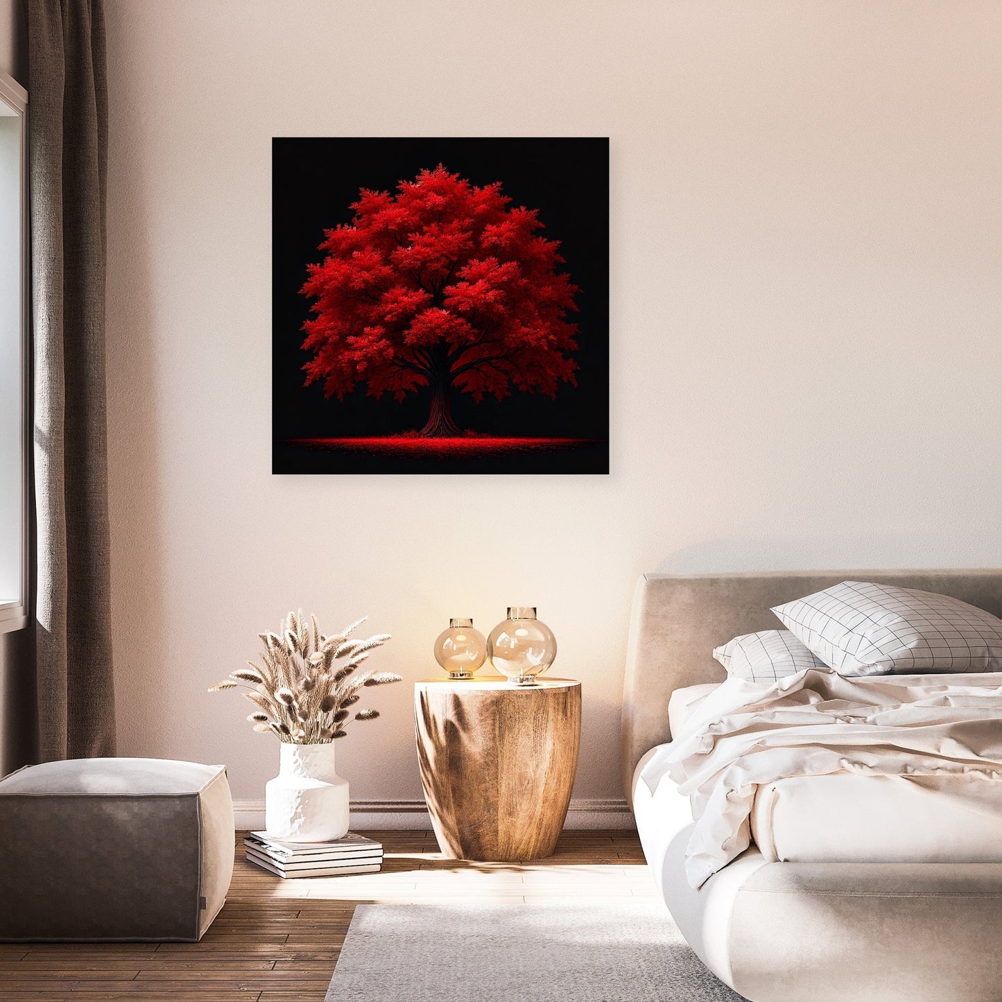 Crimson Resilience Canvas