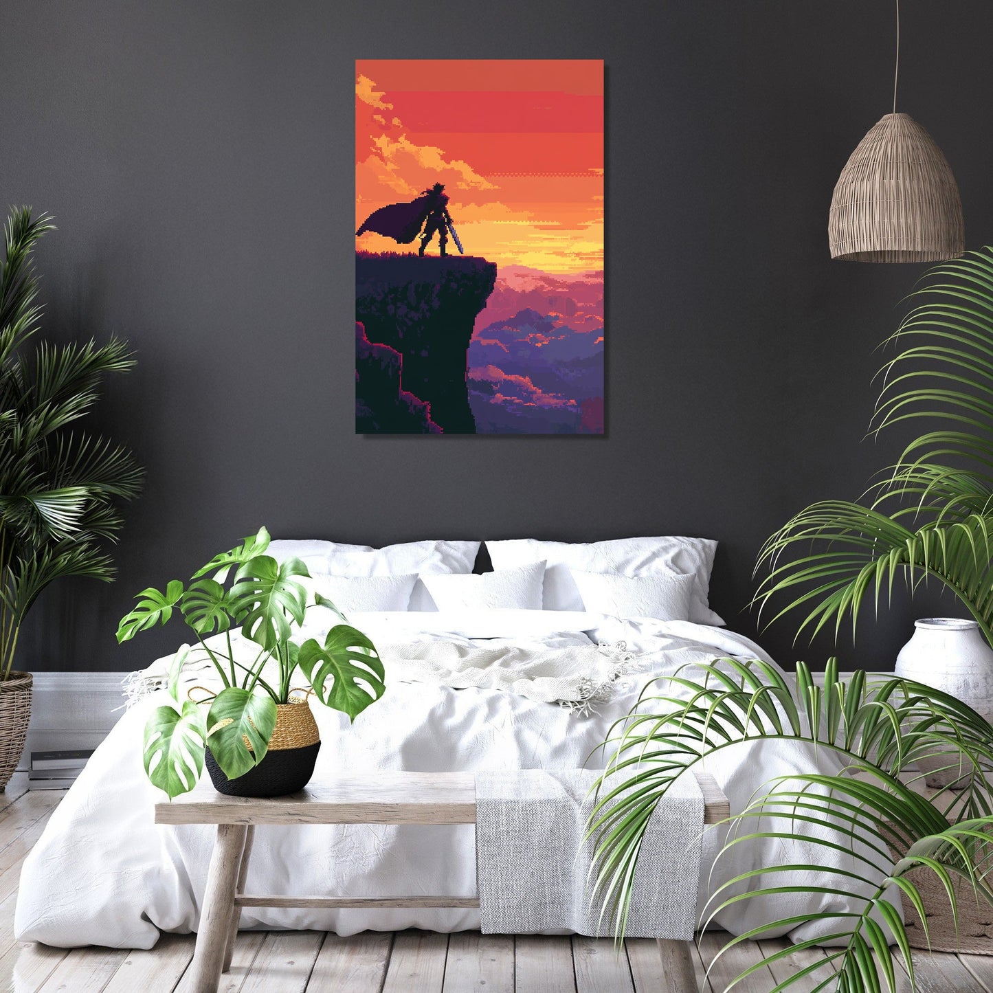 Warrior's Hilltop Sunset Canvas