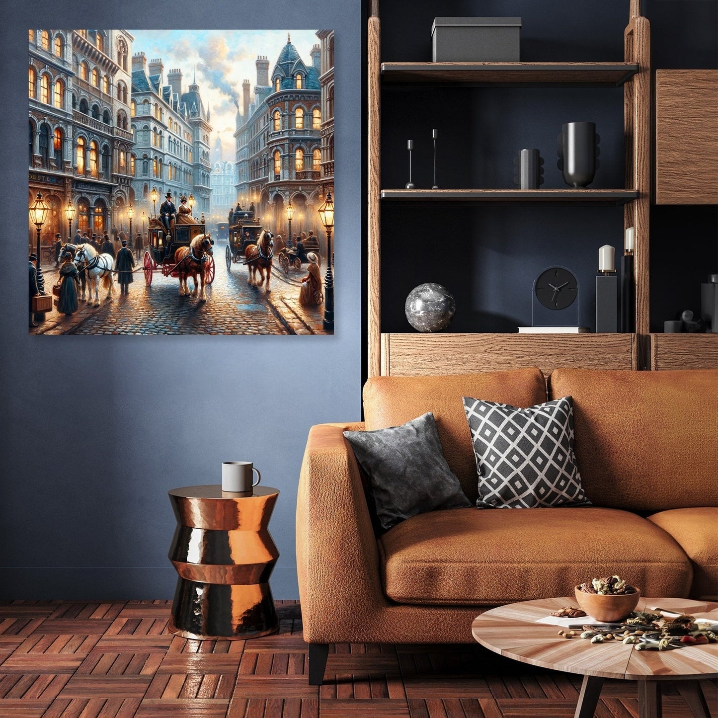 Victorian London Vista Canvas