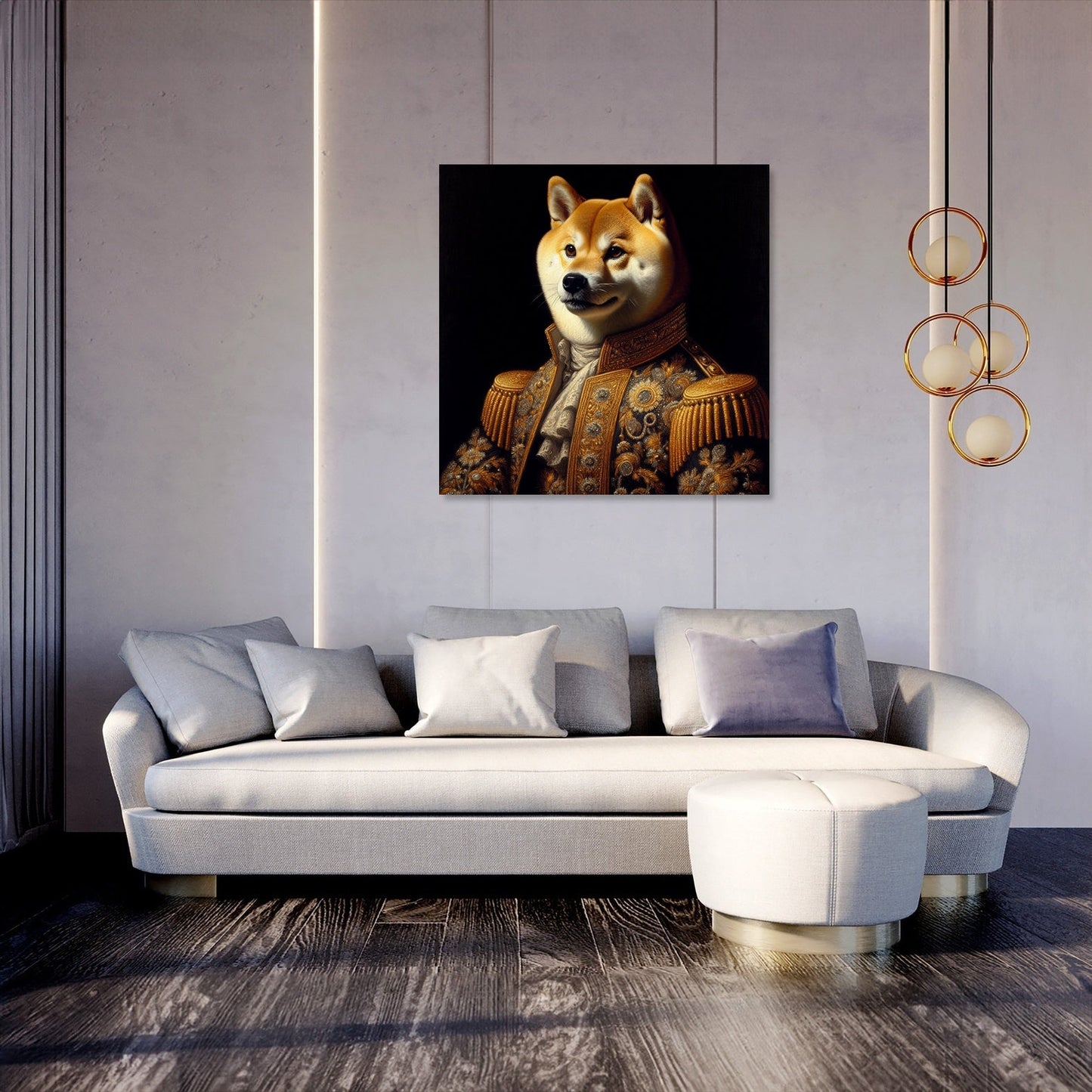 Royal Shiba Impressions Canvas