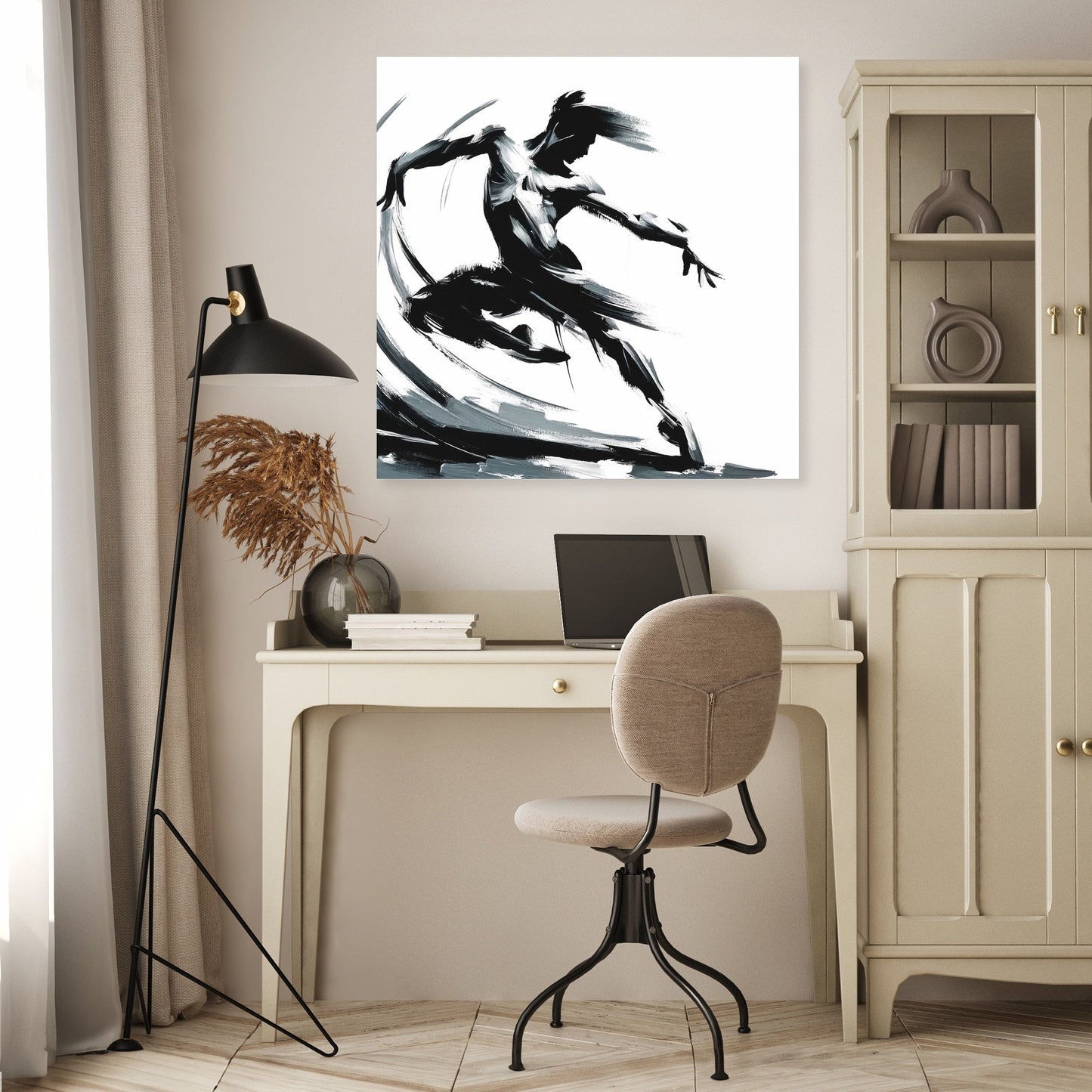 Energetic Silhouette Canvas