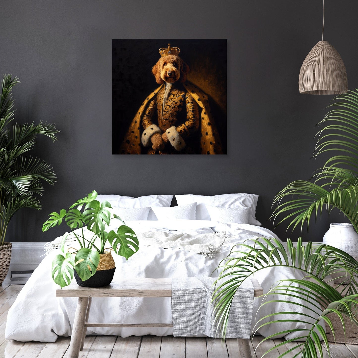 Regal Labradoodle Nostalgia Canvas