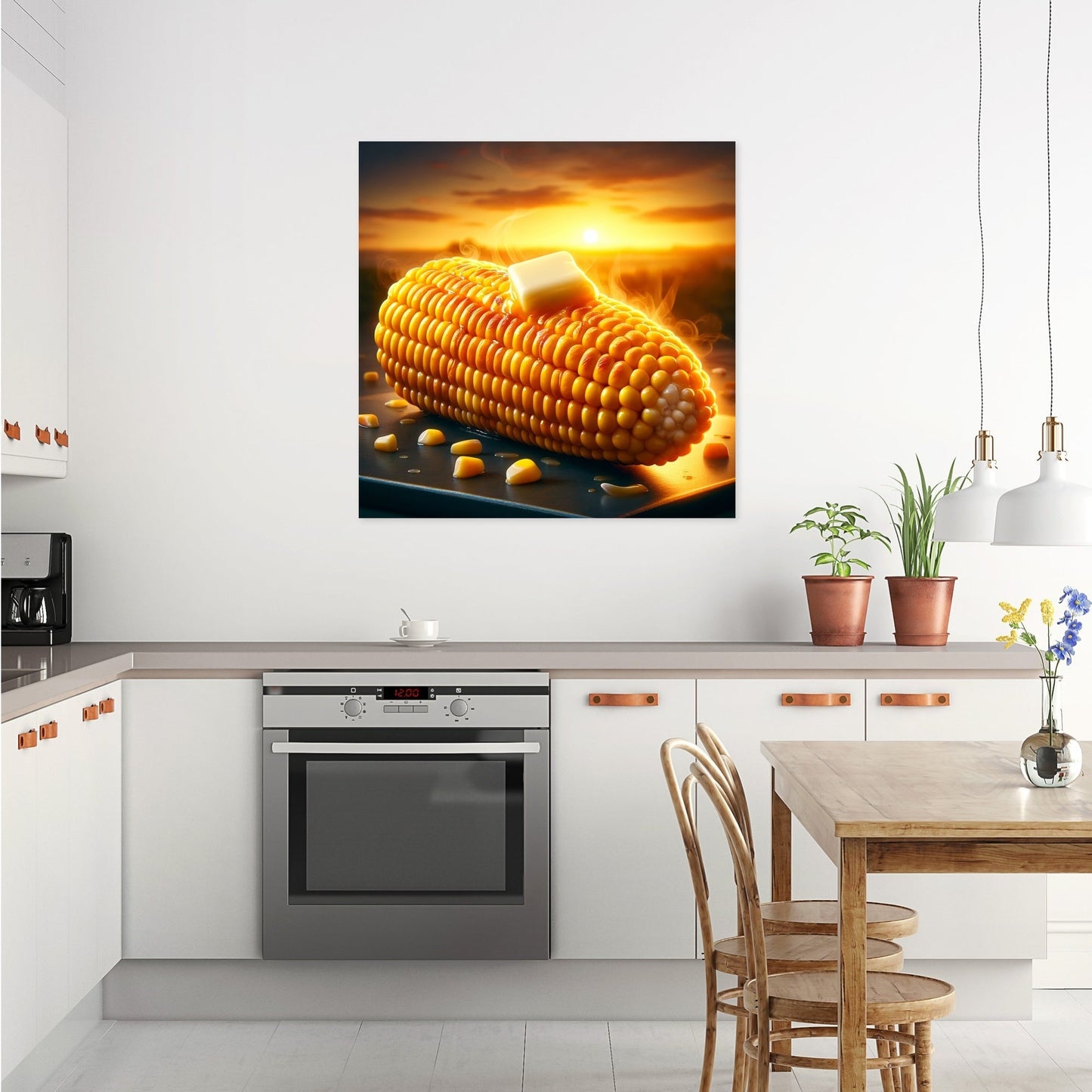Sunset Grilled Corn Canvas