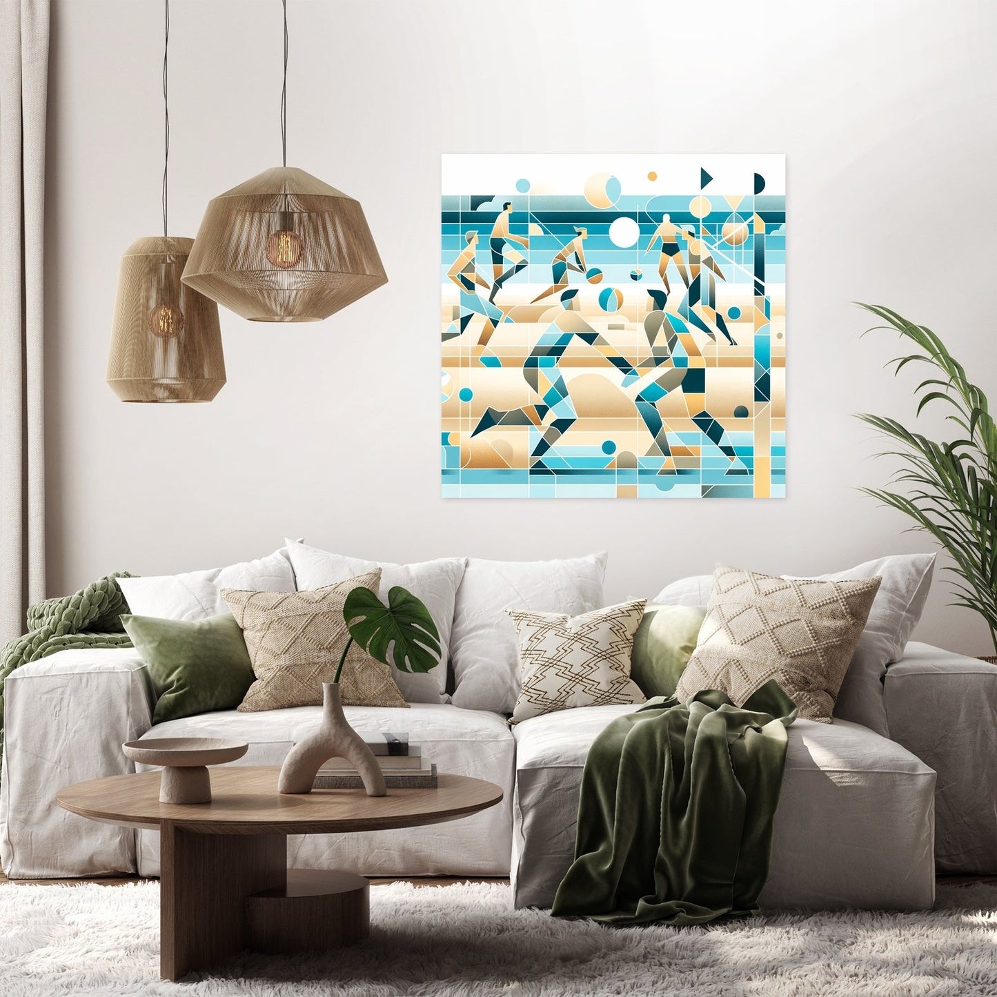 Beach Volleyball Vibes Canvas