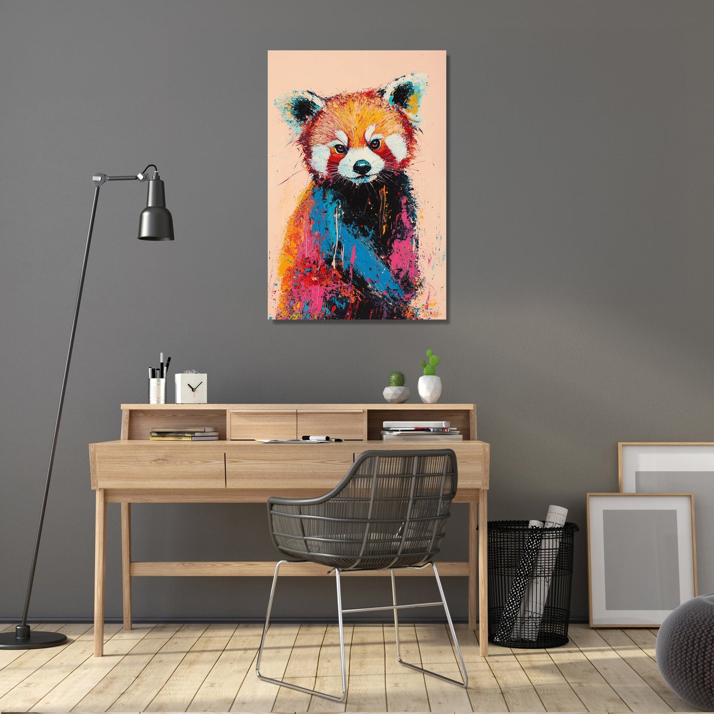 Red Panda Harmony Canvas