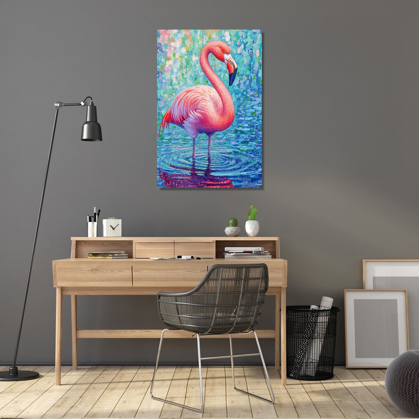 Flamingo Reflection Canvas