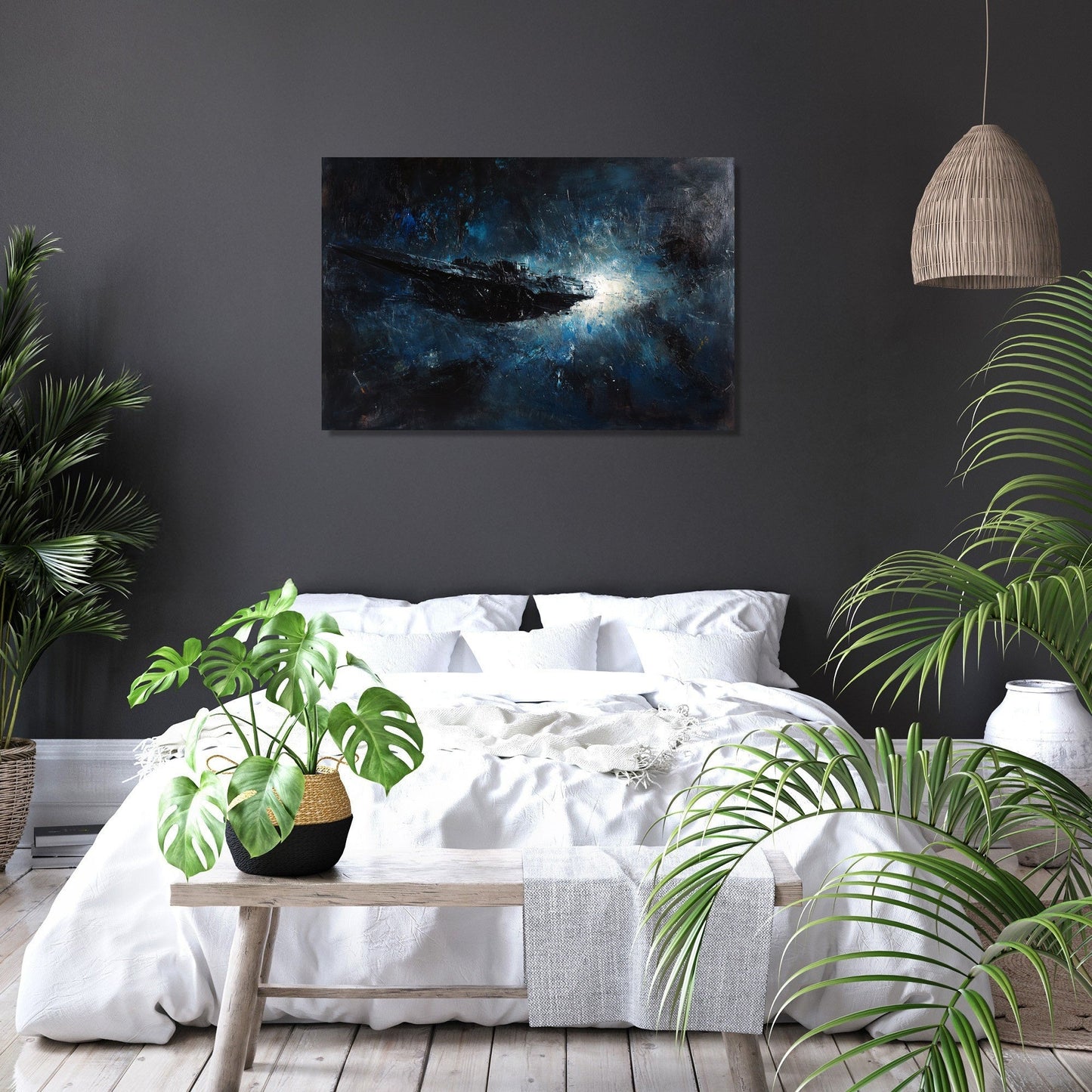 Abandoned Spaceship Canvas
