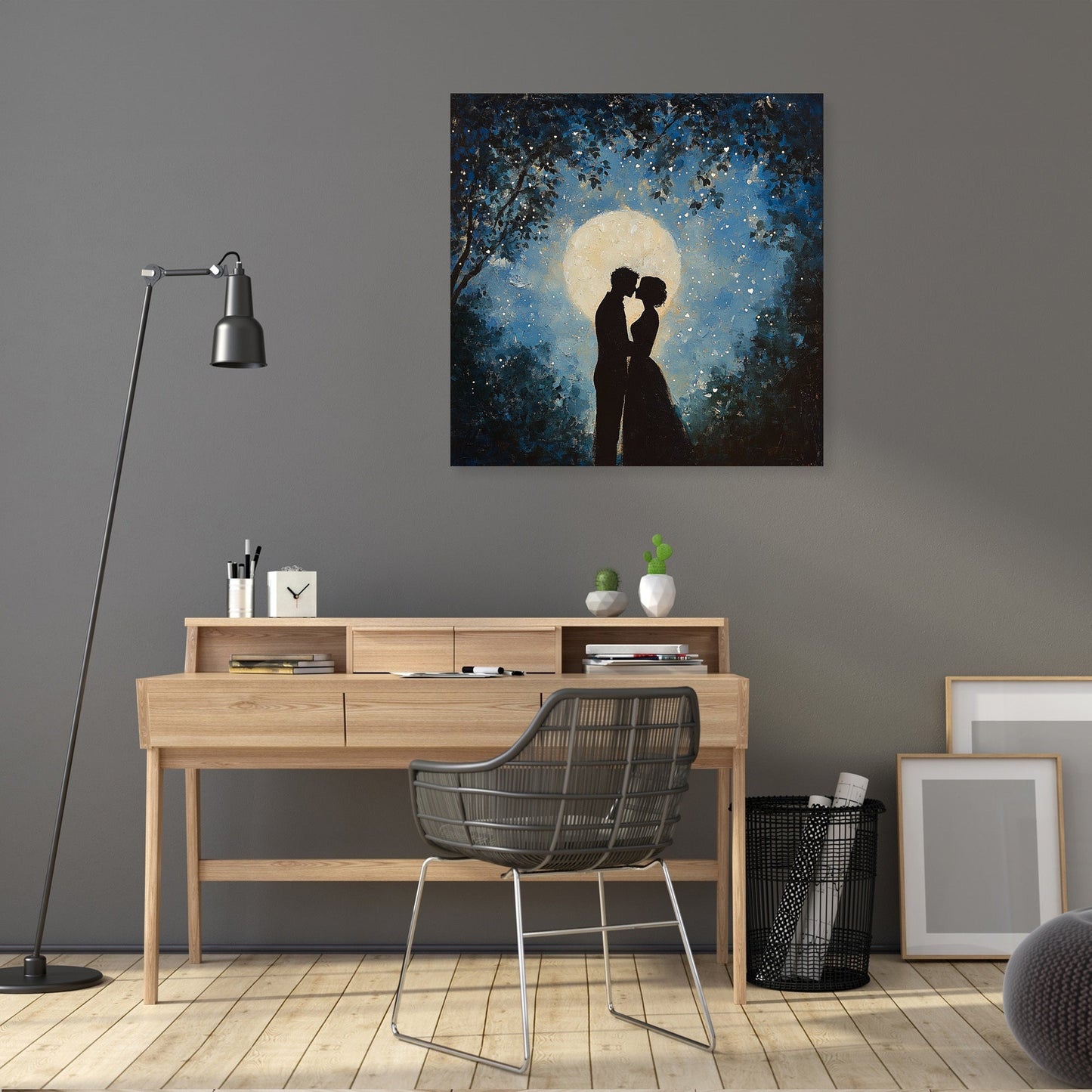 Star-Kissed Affection Canvas